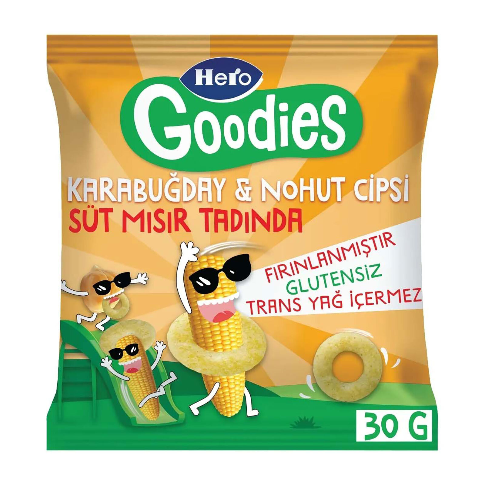 Süt Mısırlı Karabuğday Nohut Cips 30 gr Süt Mısırlı Karabuğday Nohut Cips 30 gr