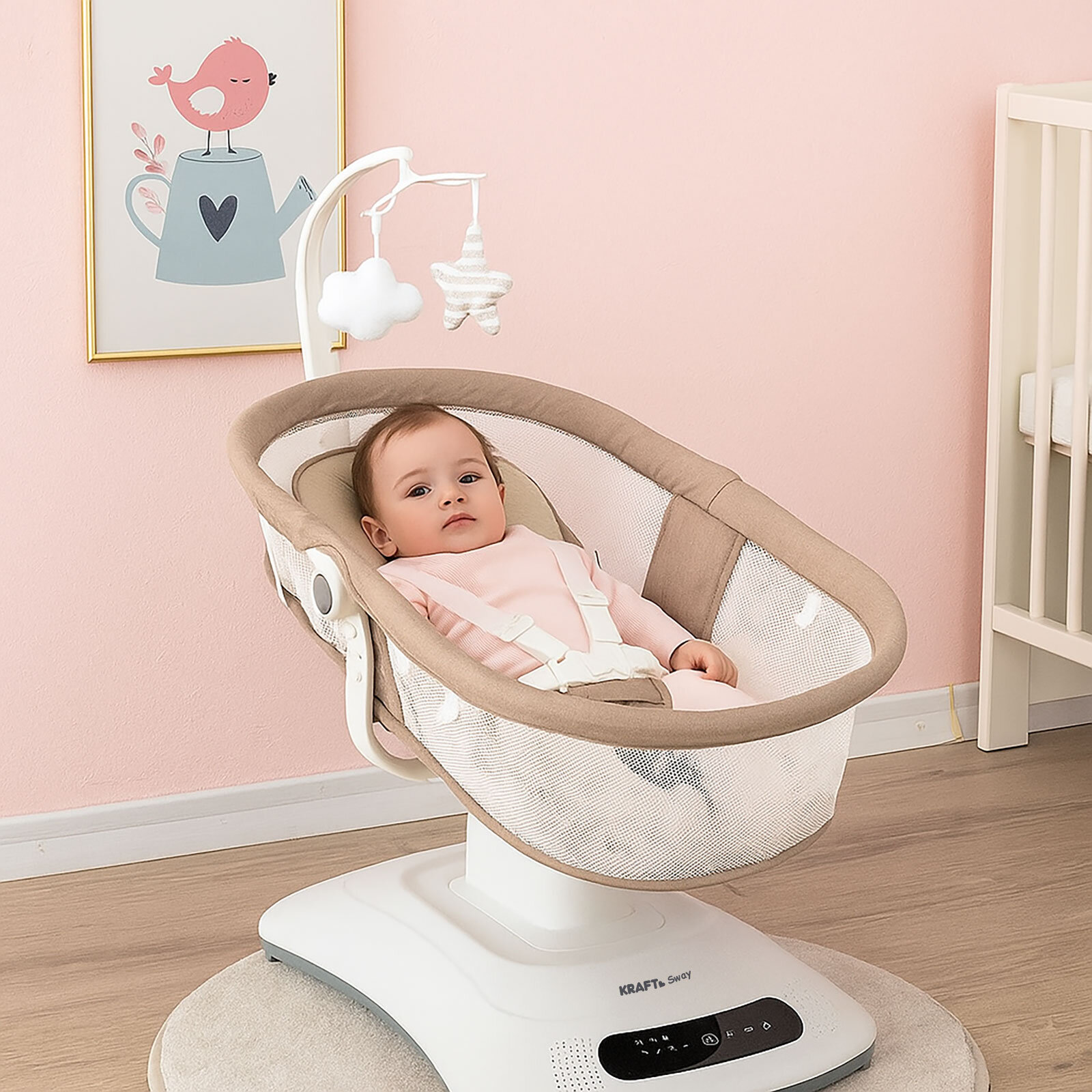 Sway Portbebeli Elektrikli Otomatik Salıncak