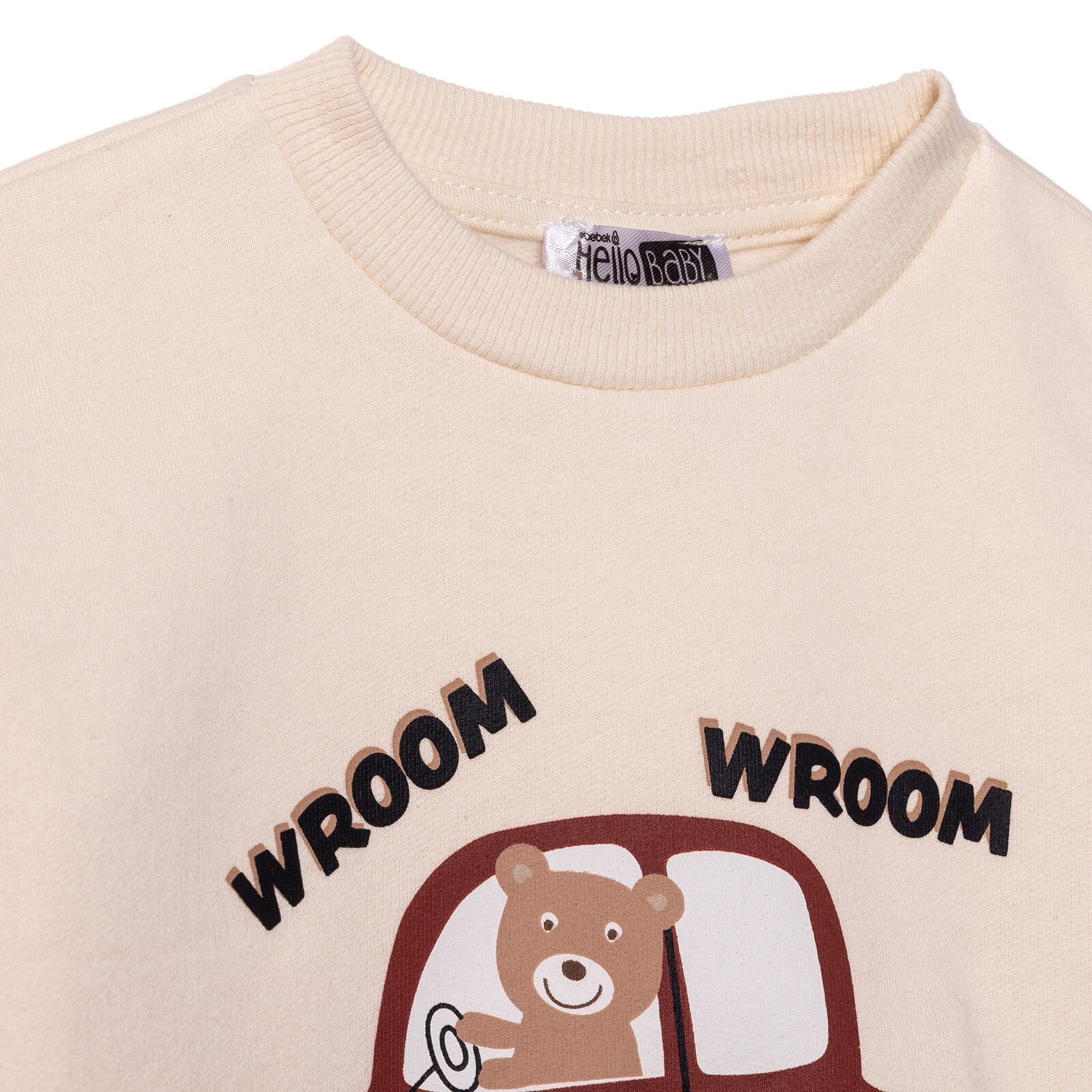 Erkek Bebek Sweatshirt Şardonlu İki İplik Bisiklet Yaka Uzun Kol Erkek Bebek Sweatshirt Şardonlu İki İplik Bisiklet Yaka Uzun Kol