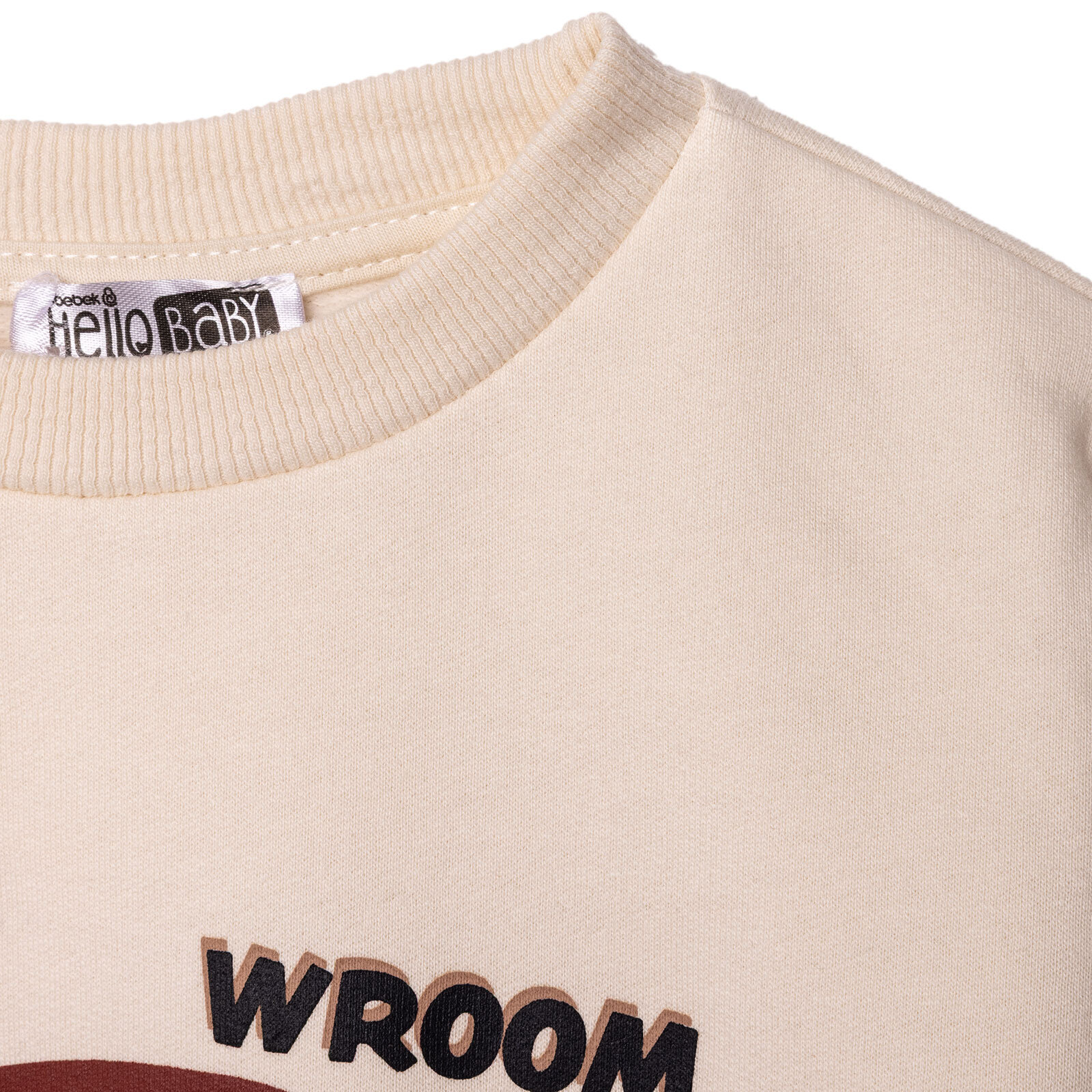 Erkek Bebek Sweatshirt Şardonlu İki İplik Bisiklet Yaka Uzun Kol Erkek Bebek Sweatshirt Şardonlu İki İplik Bisiklet Yaka Uzun Kol