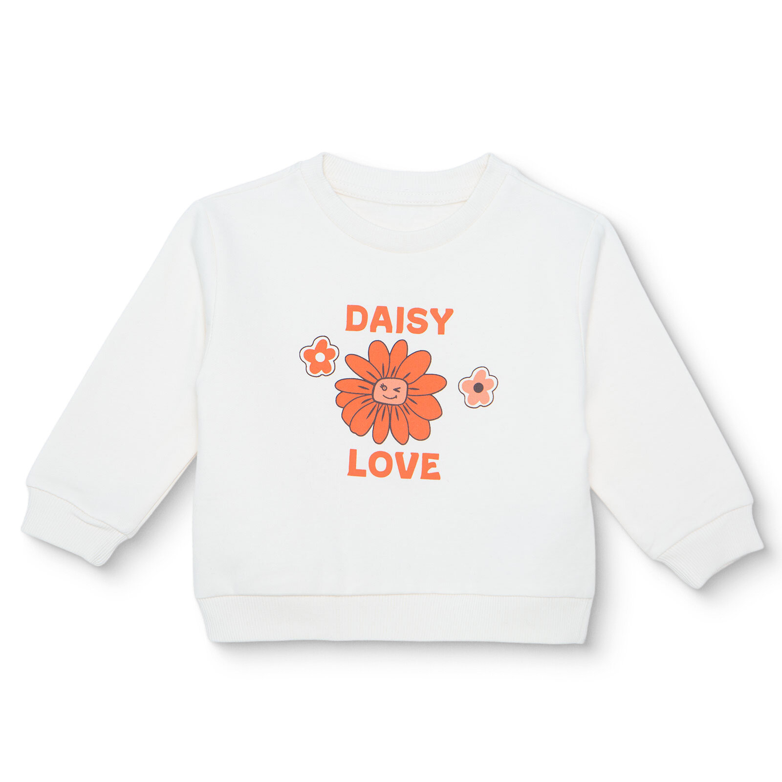 Kız Bebek Sweatshirt Şardonlu İki İplik Bisiklet Yaka Uzun Kol Kız Bebek Sweatshirt Şardonlu İki İplik Bisiklet Yaka Uzun Kol