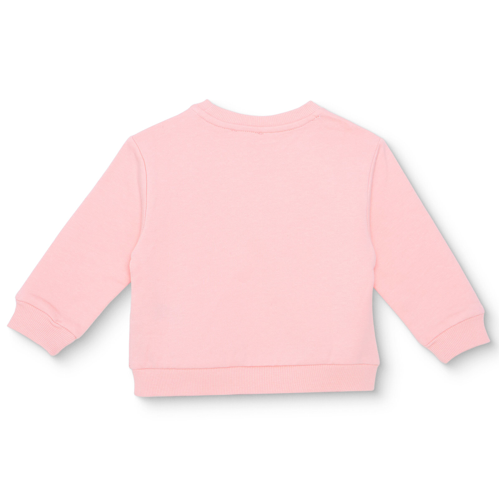 Kız Bebek Sweatshirt Şardonlu İki İplik Bisiklet Yaka Uzun Kol