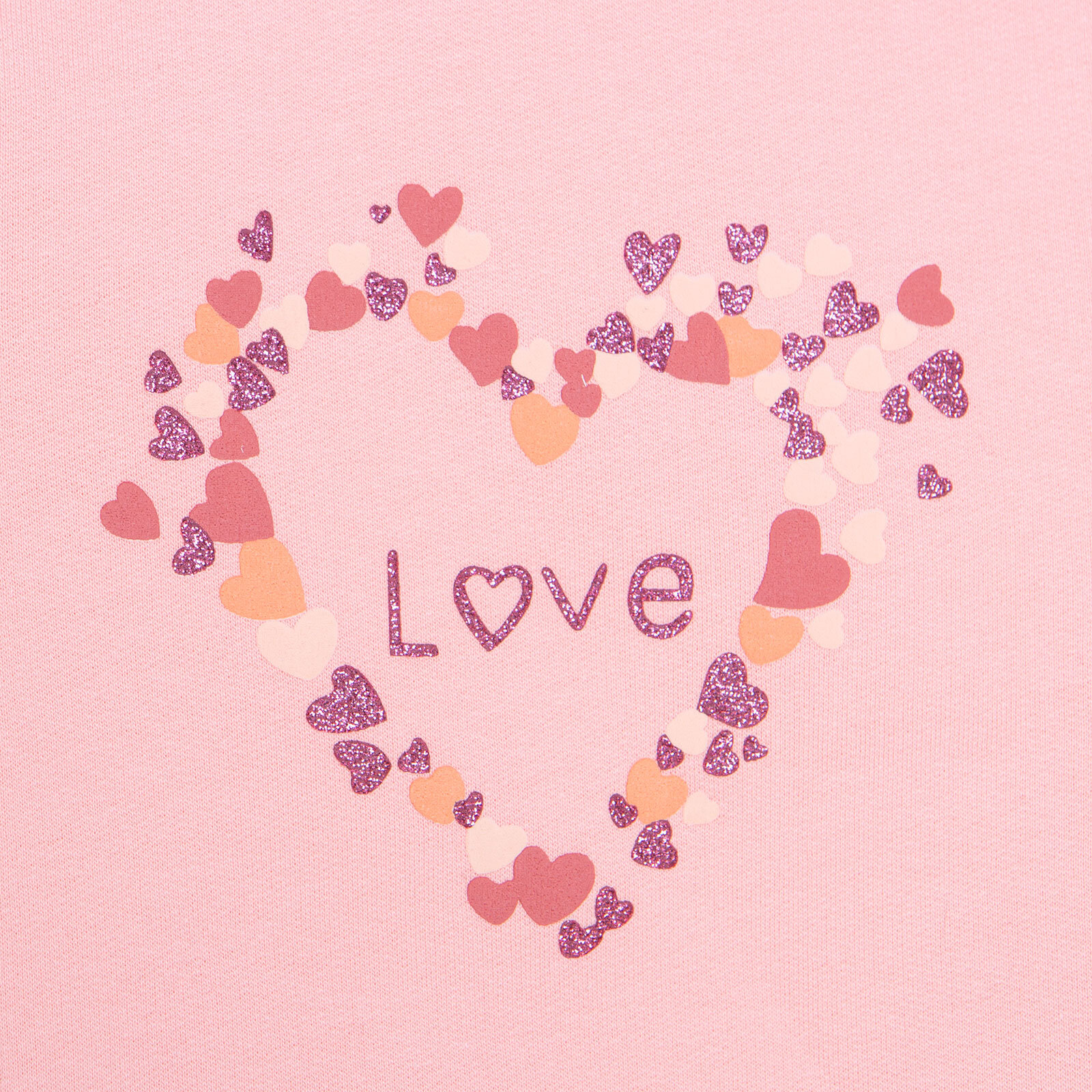 Kız Bebek Sweatshirt Şardonlu İki İplik Bisiklet Yaka Uzun Kol