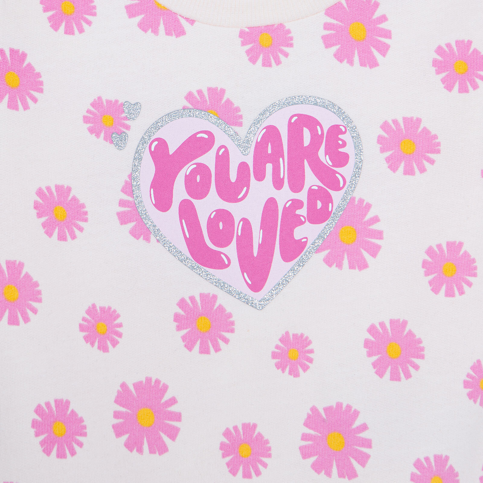 Kız Bebek Sweatshirt Şardonlu İki İplik Bisiklet Yaka Uzun Kol Kız Bebek Sweatshirt Şardonlu İki İplik Bisiklet Yaka Uzun Kol