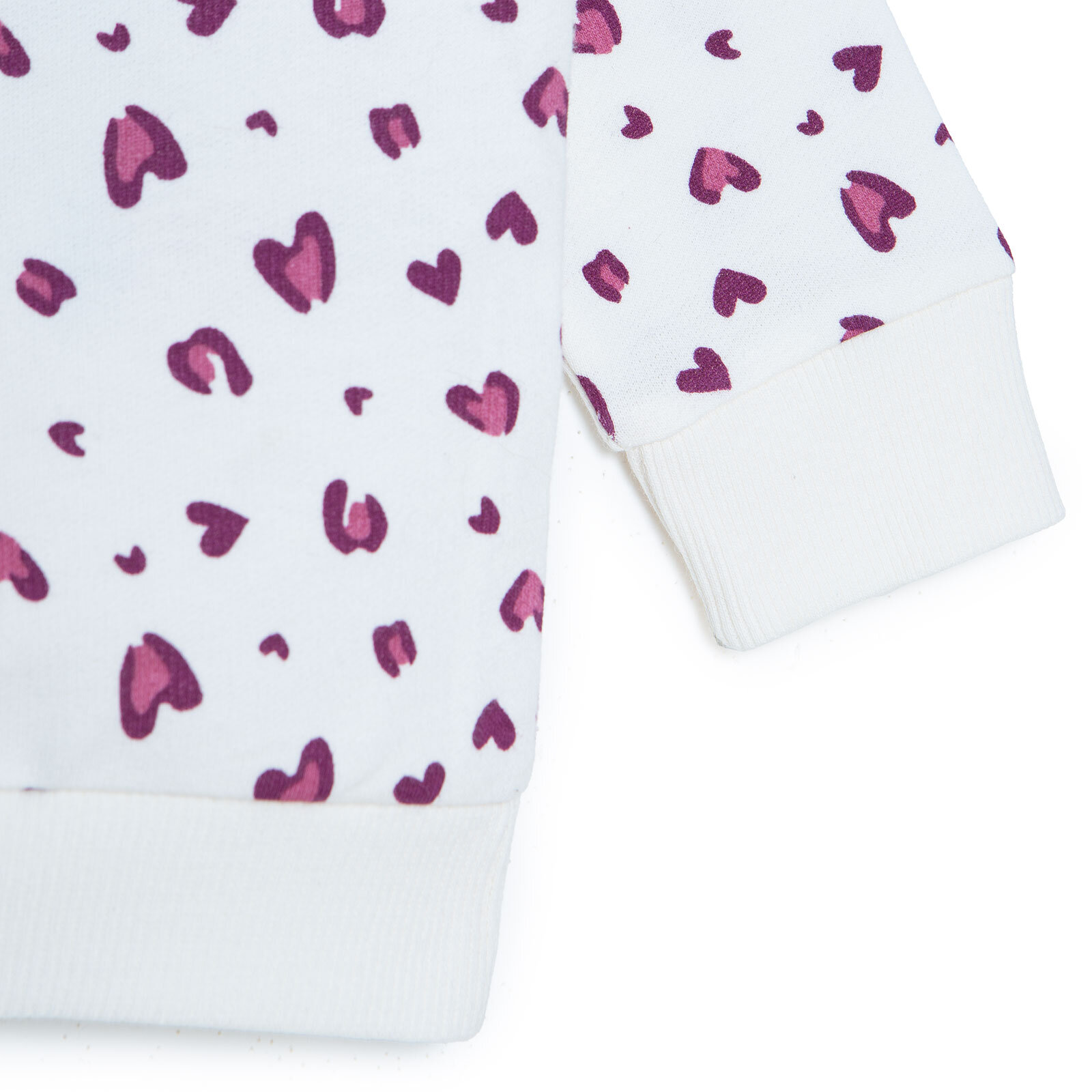 Kız Bebek Sweatshirt Şardonlu İki İplik Bisiklet Yaka Uzun Kol Kız Bebek Sweatshirt Şardonlu İki İplik Bisiklet Yaka Uzun Kol