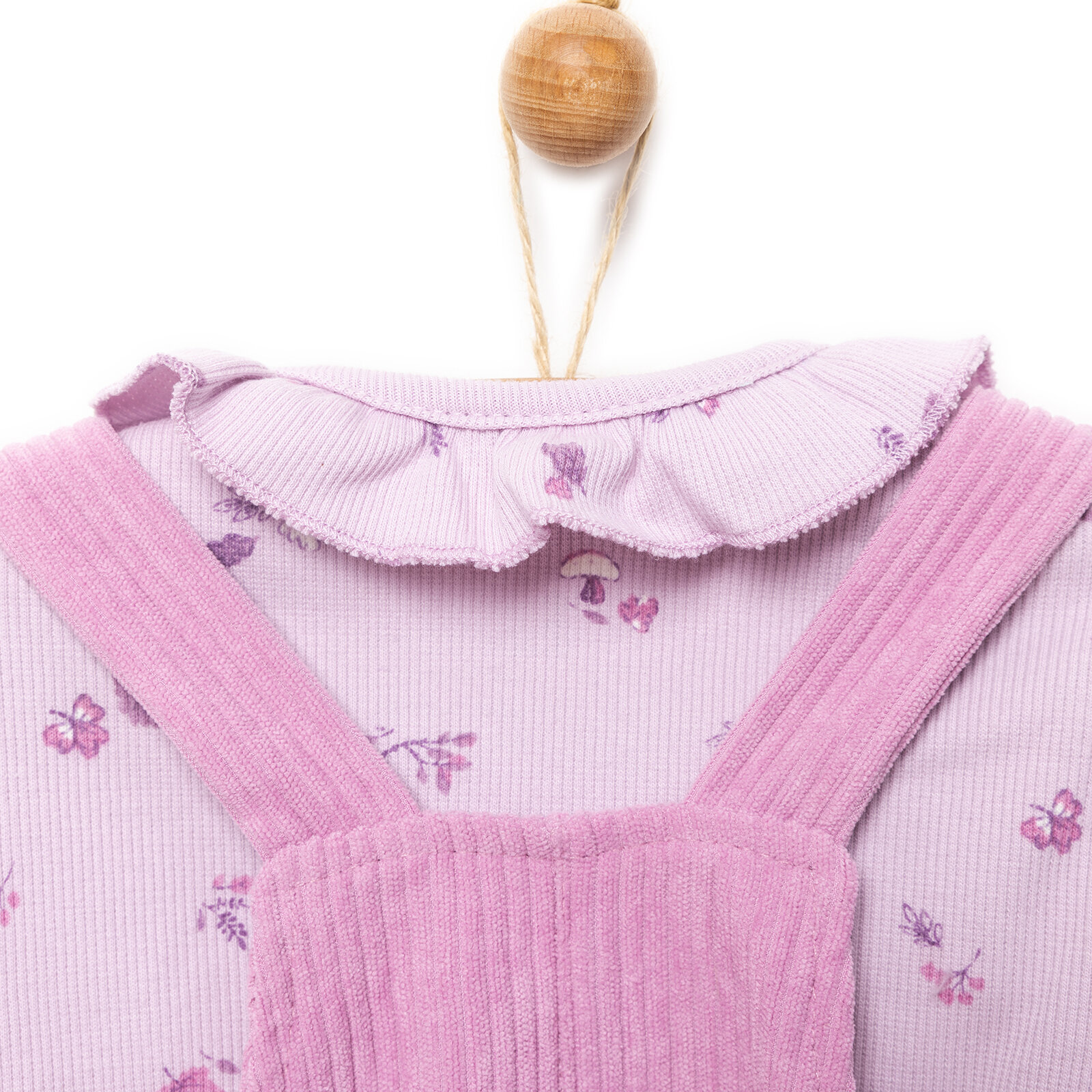 Sweet Lilac Salopet-Sweatshirt Kız Bebek