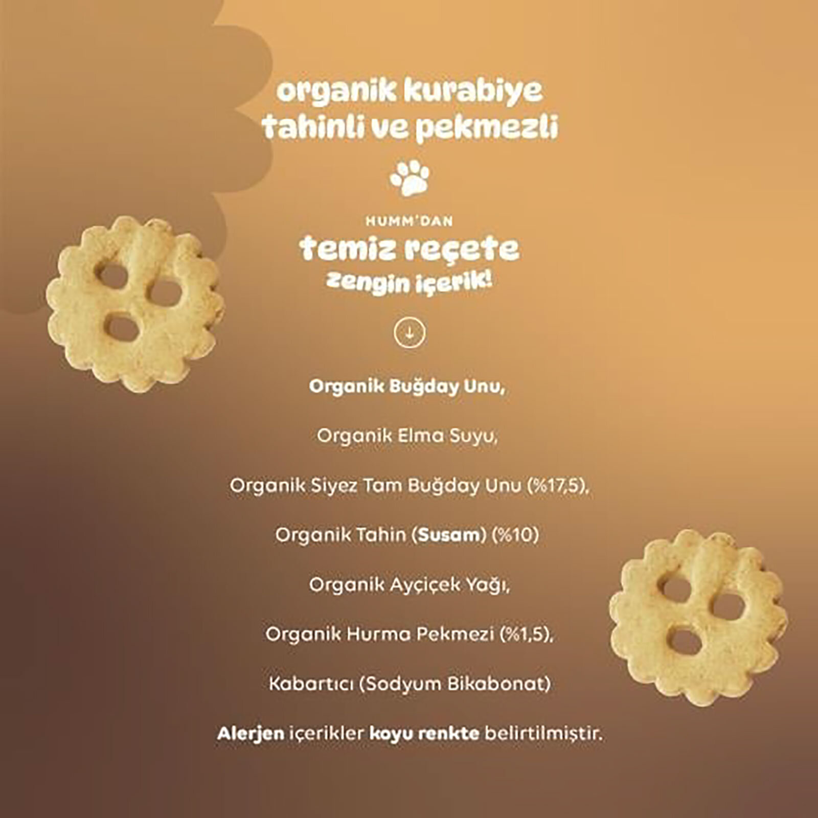 Tahinli Pekmezli Vegan Kurabiye 55 g