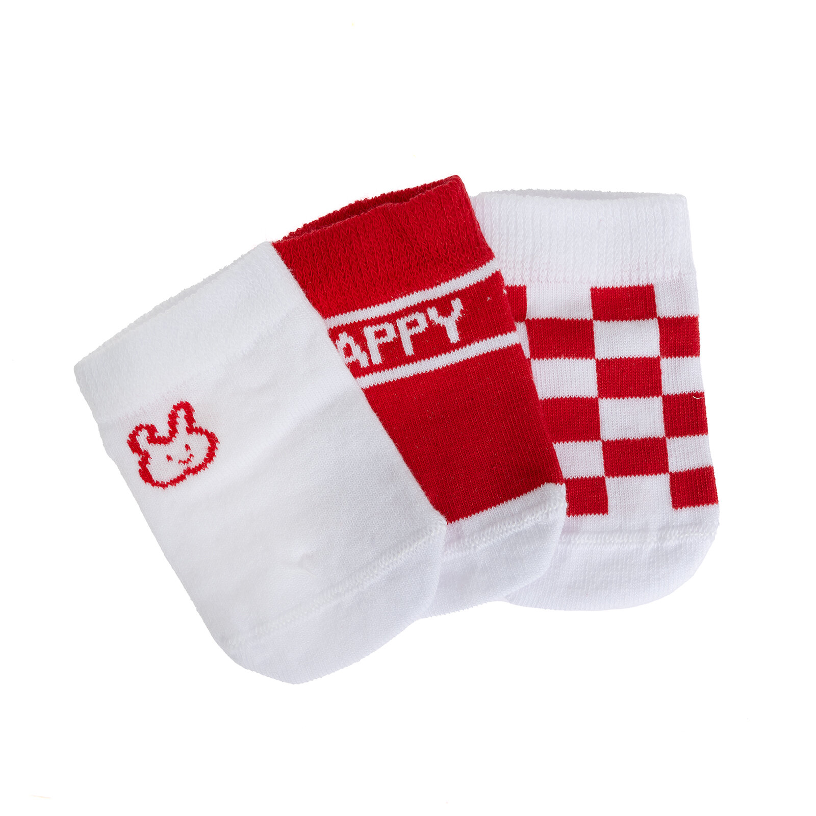 Tavşan Desenli Unisex 3'lü Bilek Çorap Unisex Tavşan Desenli Unisex 3'lü Bilek Çorap Unisex