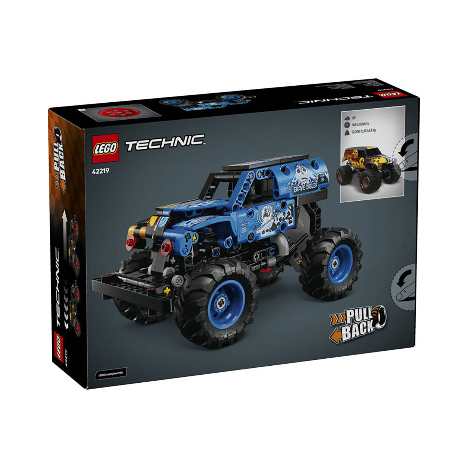 Technic Monster Jam Grave Digger Ateş ve Buz 42219