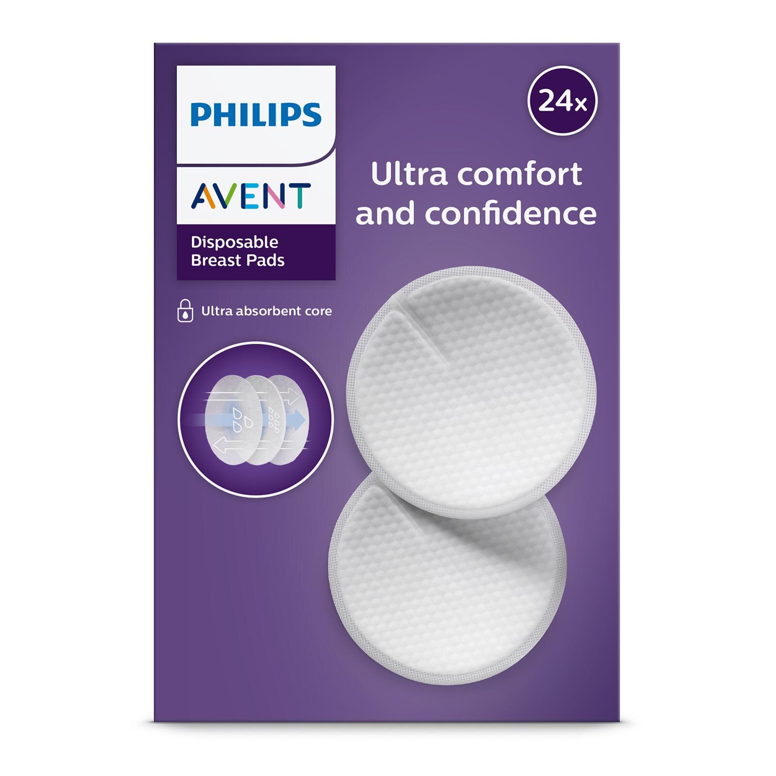 Tek Kullanımlık Göğüs Pedleri 24’lü, SCF254/24