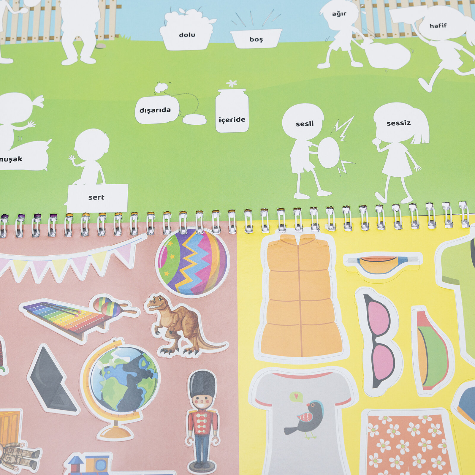 Tekrar kullanılabilen sticker kitabım