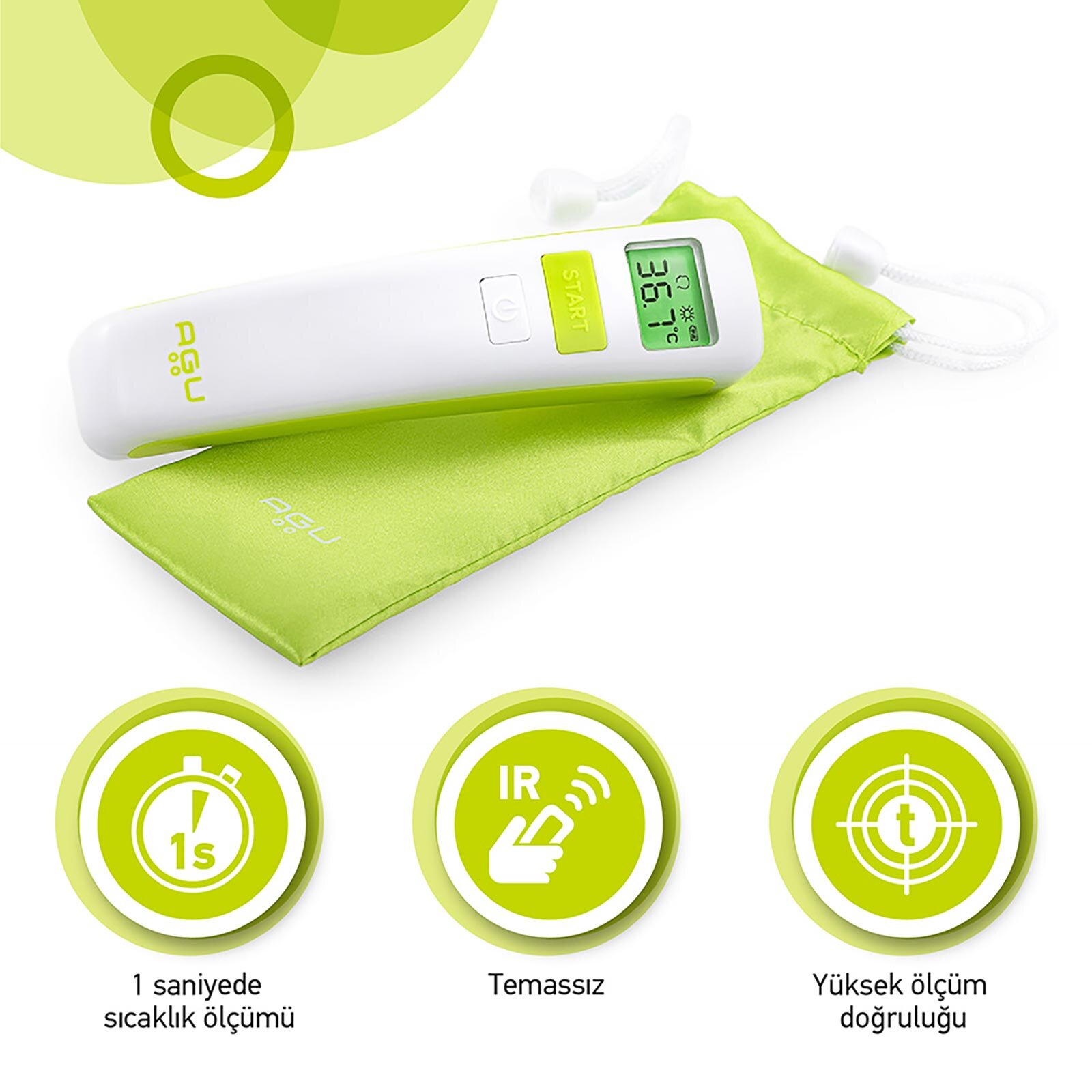 Temazsız Ateş Ölçer - AGU Giraffe Temazsız Ateş Ölçer - AGU Giraffe