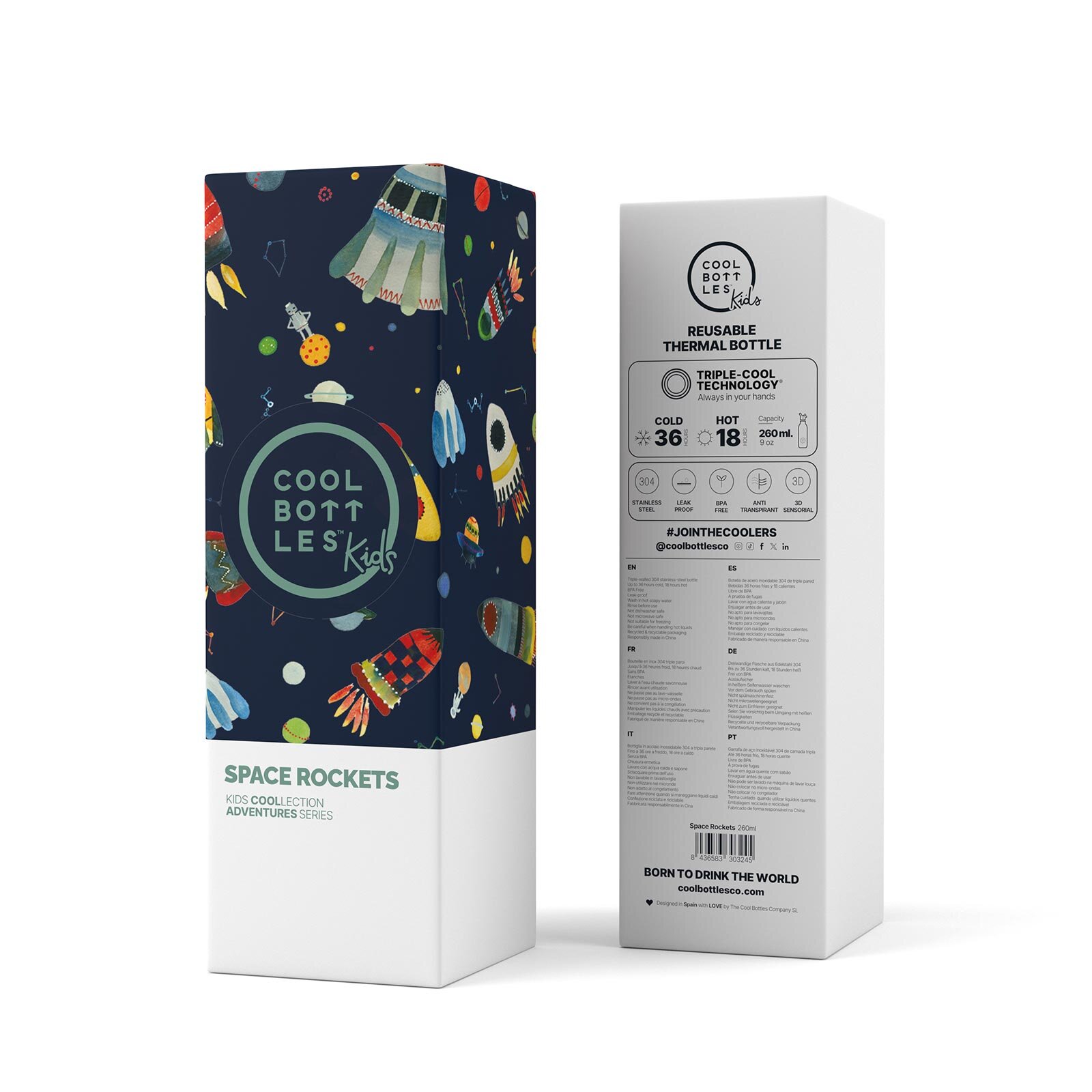 The Bottles Kids 260 ml  - Space Rockets