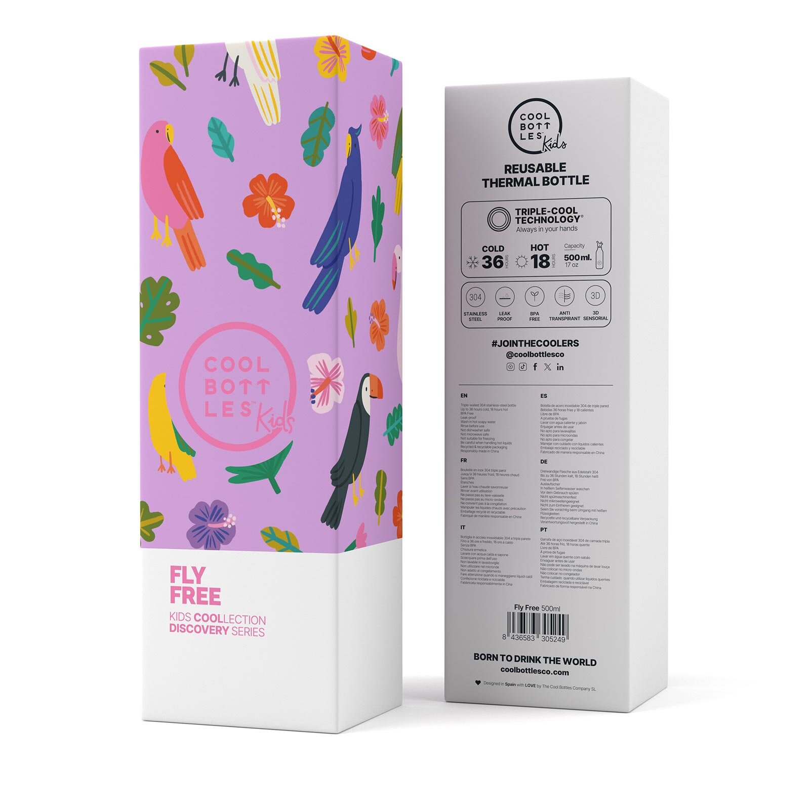 The Bottles Kids 500 ml - Fly Free