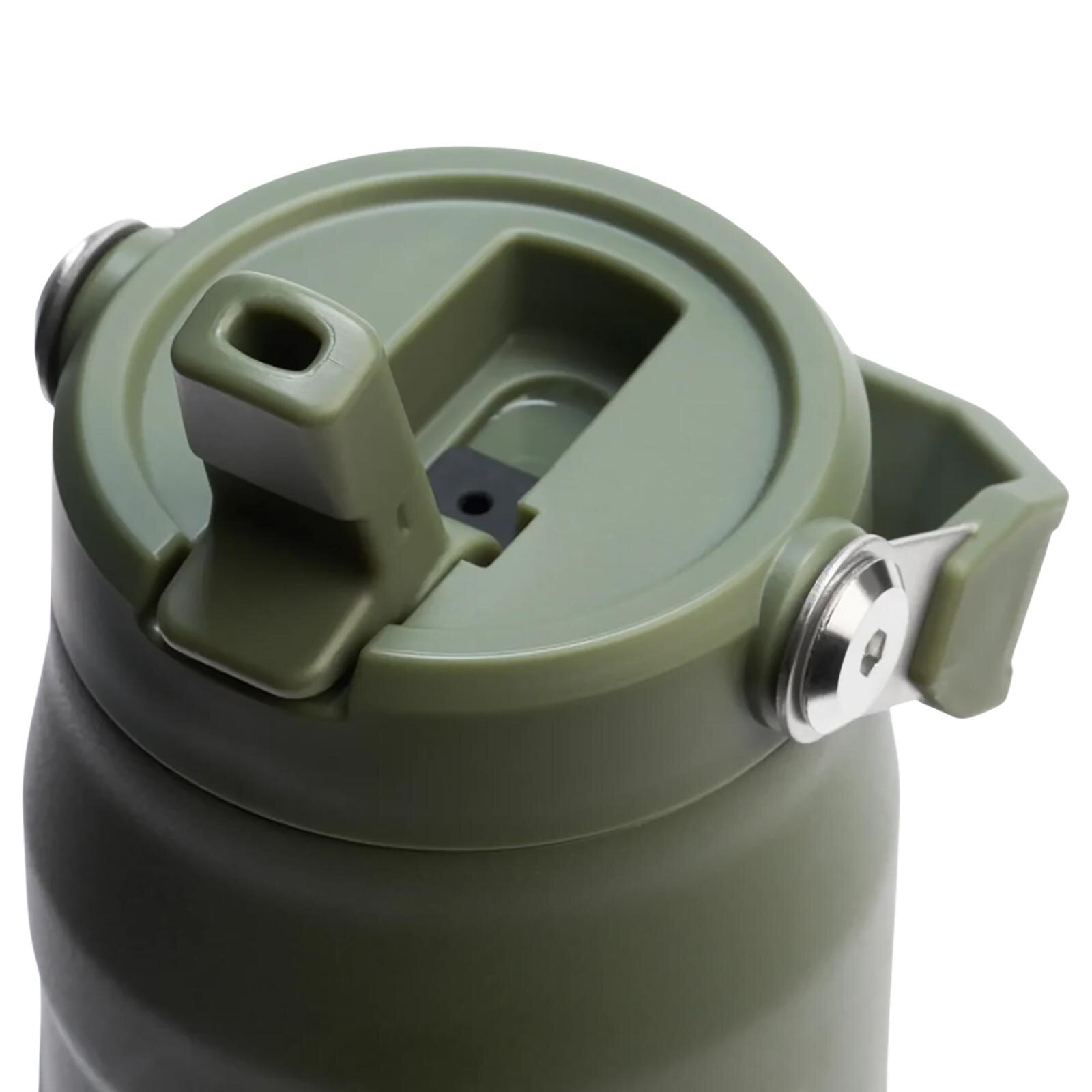 The IceFlow Flip Straw Pipetli Termos Bardak 0,70 LT - Haki