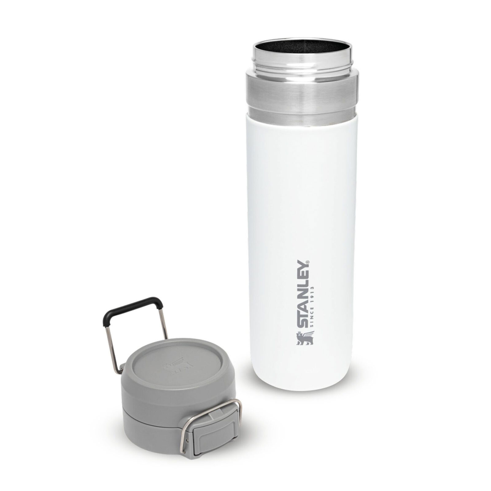 The Quick Flip Paslanmaz Çelik Termos Bardak, 0.7L / 24oz Beyaz