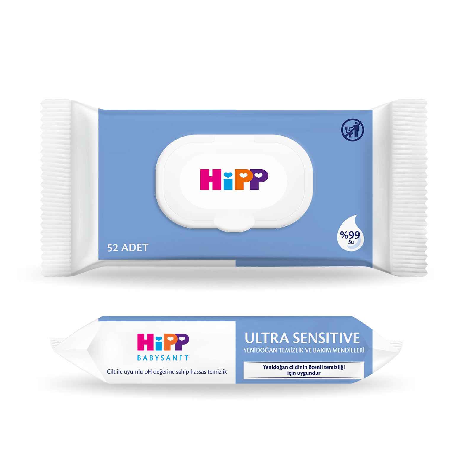 Ultra Sensitive Yenidoğan Temizlik ve Bakım Mendili 3x52 Adet