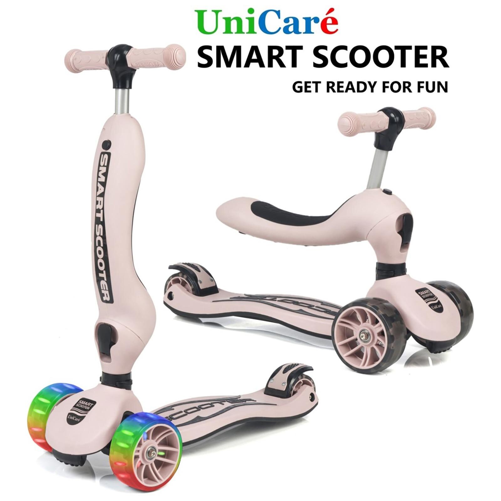 Unicare Smart Oturaklı Çocuk Scooter Pembe