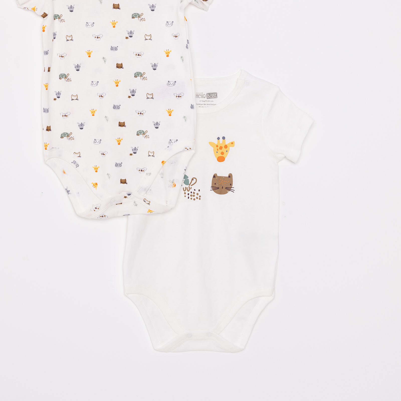 Unisex 2li Kısa Kol Body Unisex