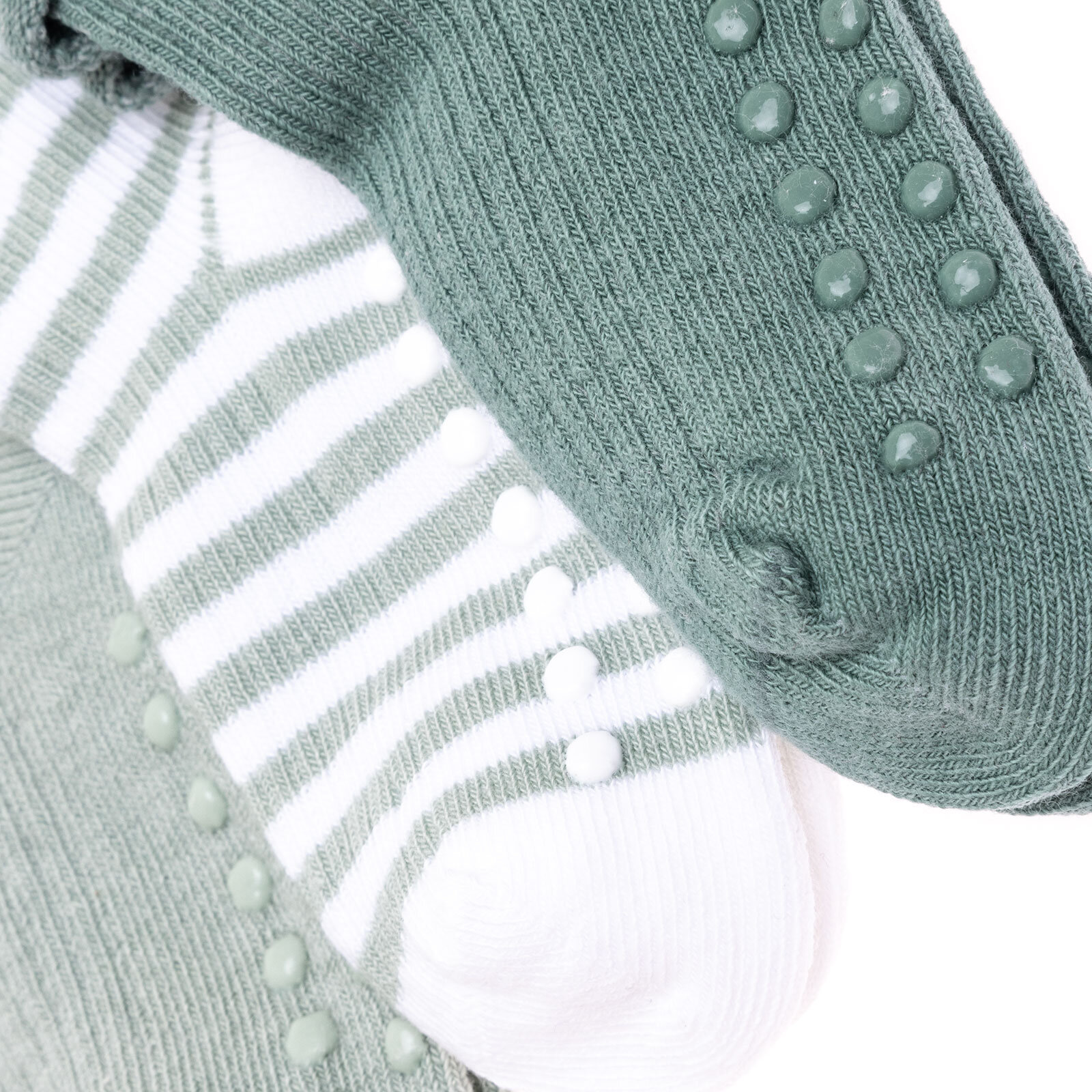 Unisex Çizgili 3lü Kıvrık Çorap Unisex