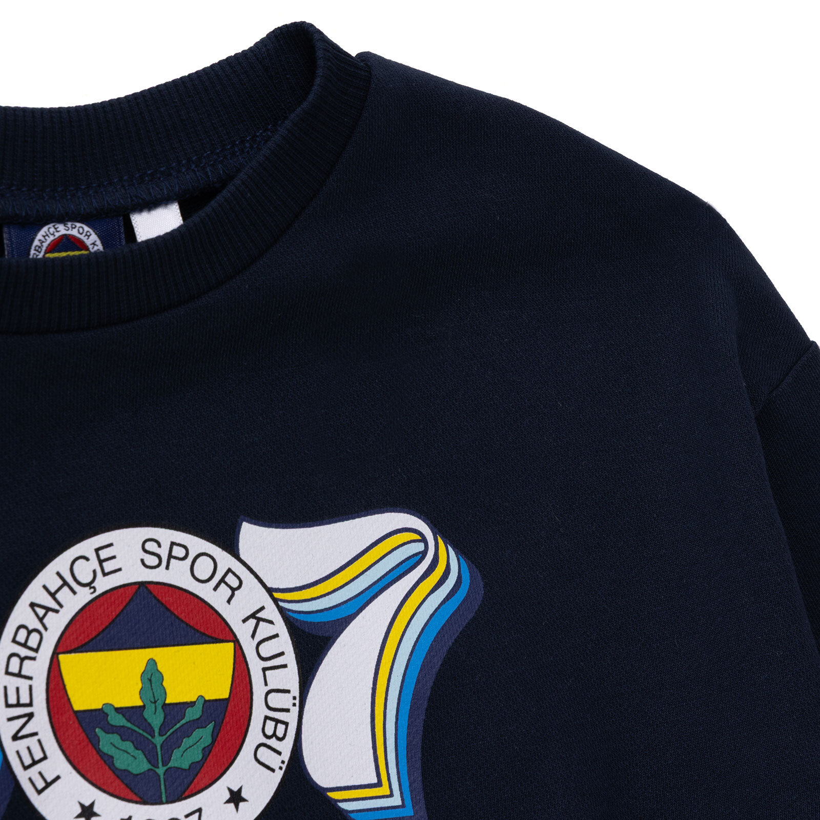Unisex Sweatshirt İki İplik Bisiklet Yaka Uzun Kol