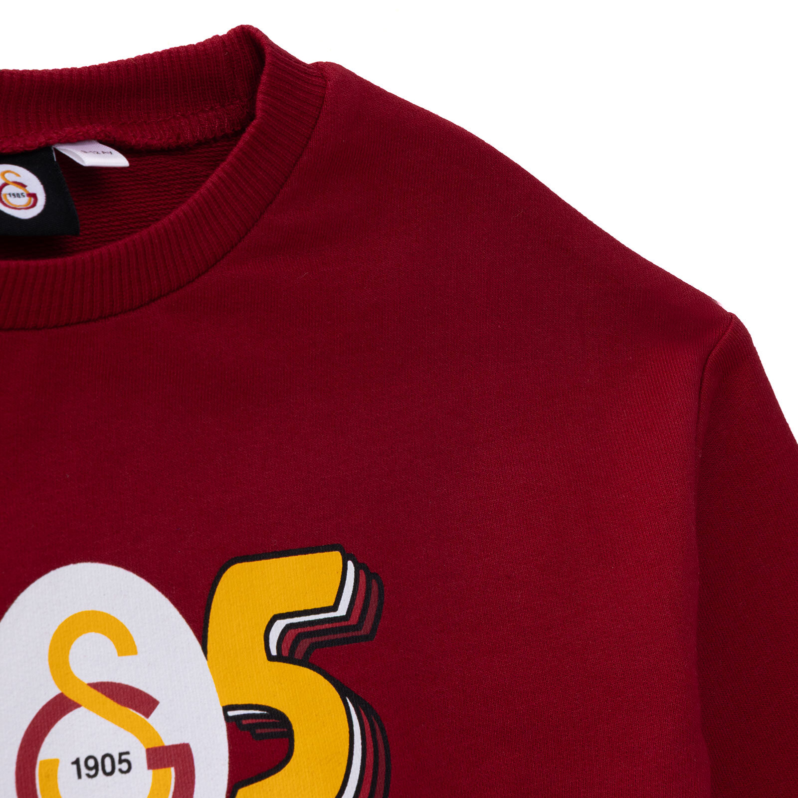 Unisex Sweatshirt İki İplik Bisiklet Yaka Uzun Kol