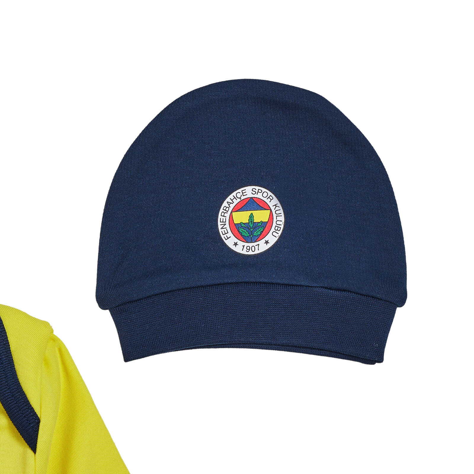 Unisex Yenidoğan Body-Patikli Alt-Şapka Bisiklet Yaka Uzun Kol Patikli Paça