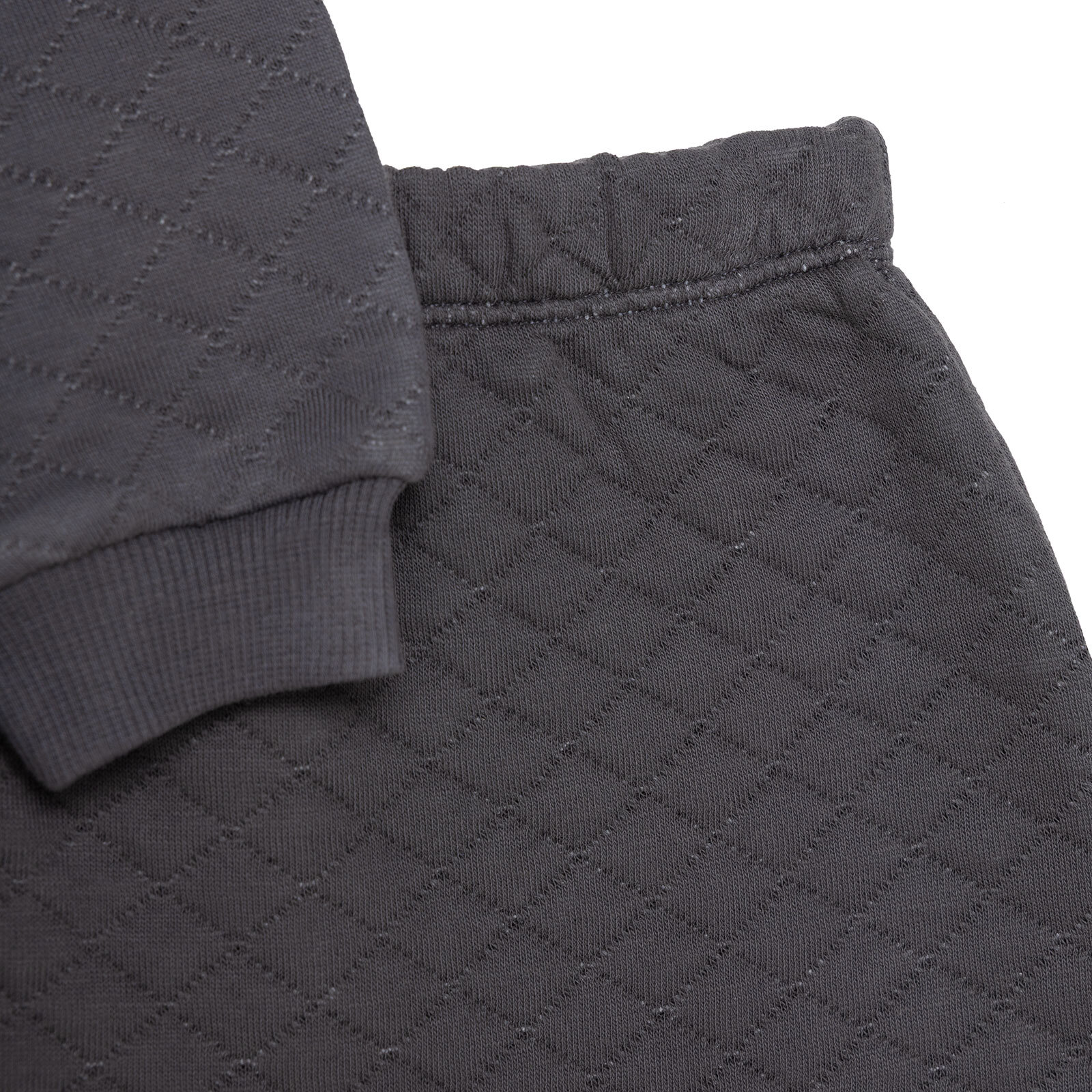 Unisex Yenidoğan Sweatshirt-Patiksiz Alt Kapitone Örme Bisiklet Yaka Uzun Kol Patiksiz Paça Unisex Yenidoğan Sweatshirt-Patiksiz Alt Kapitone Örme Bisiklet Yaka Uzun Kol Patiksiz Paça