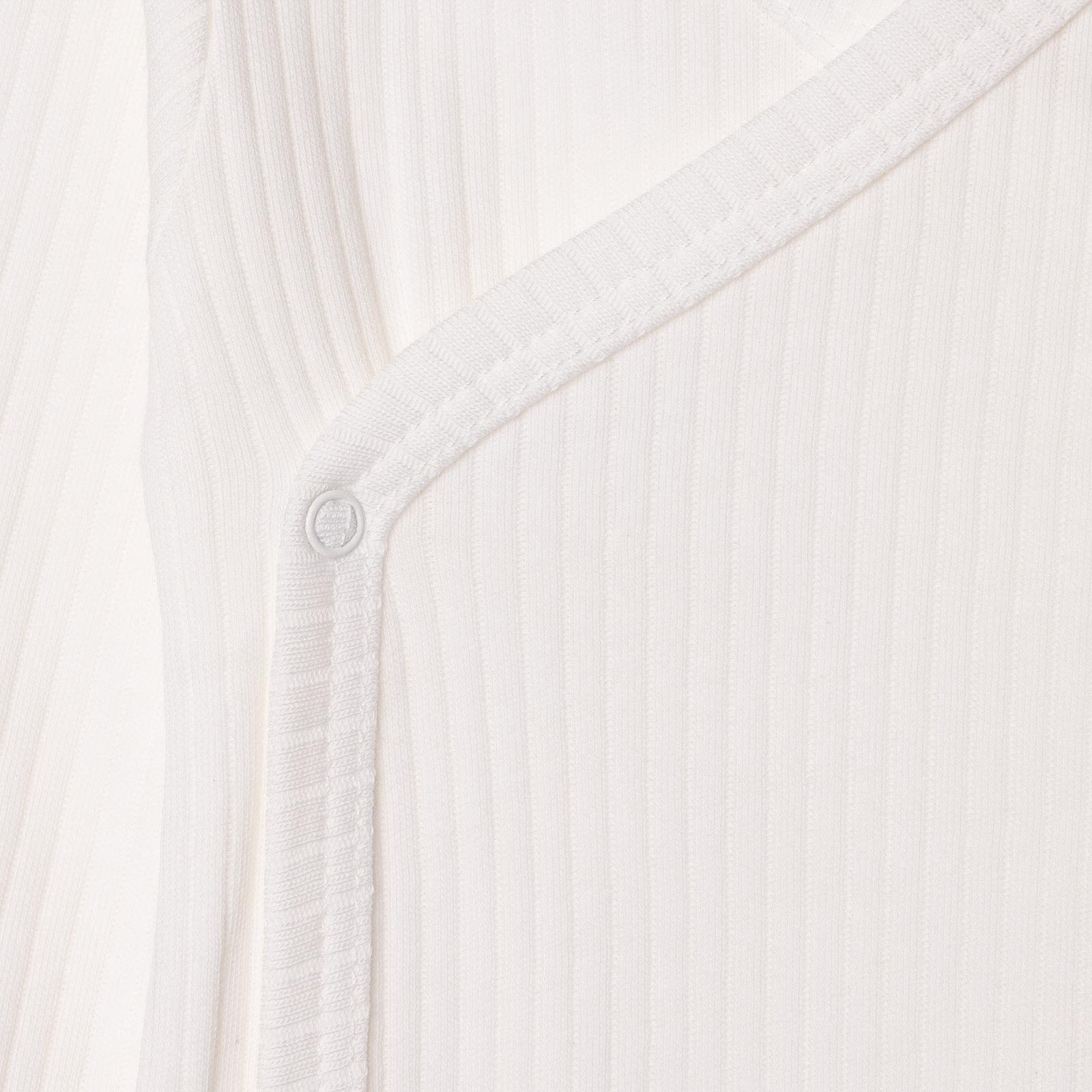 Unisex Zıbın Body İnterlok V Yaka Uzun Kol