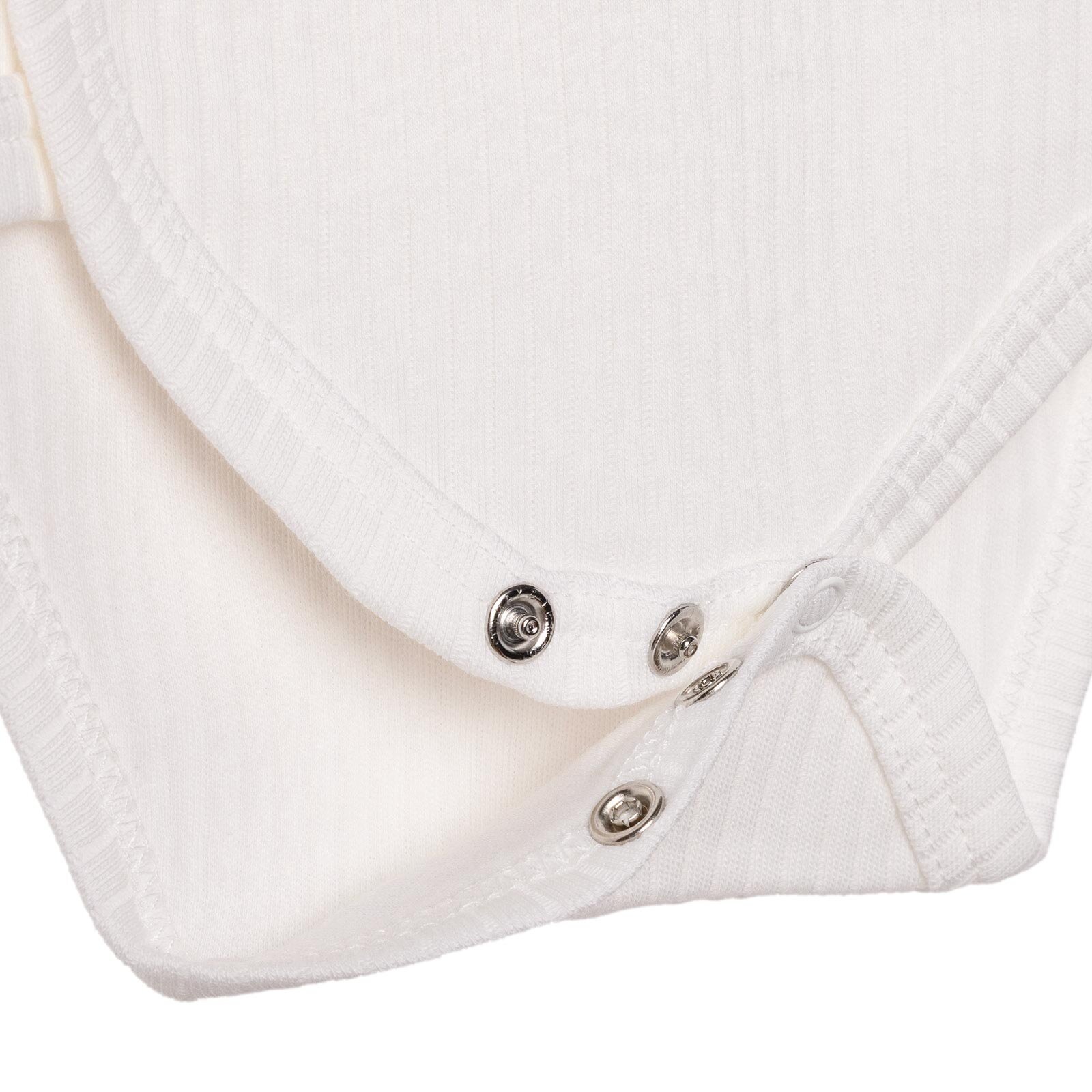 Unisex Zıbın Body İnterlok V Yaka Uzun Kol