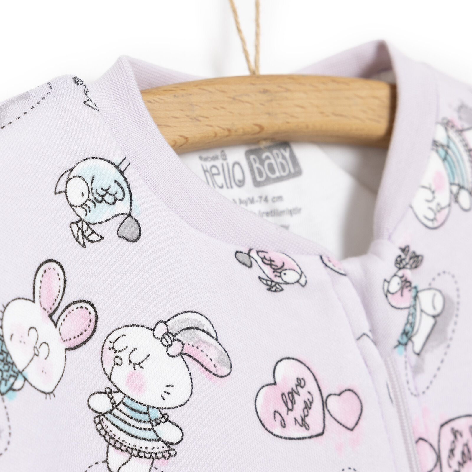 Kız Bebek Uyku Tulum İnterlok Fermuarlı 2 TOG Bisiklet Yaka Uzun Kol Kız Bebek Uyku Tulum İnterlok Fermuarlı 2 TOG Bisiklet Yaka Uzun Kol