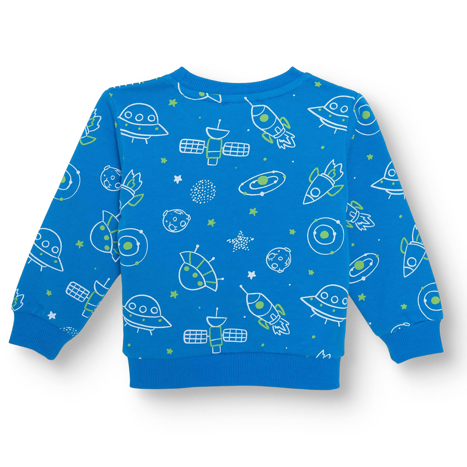 Uzay Baskılı Sweatshirt Erkek Bebek