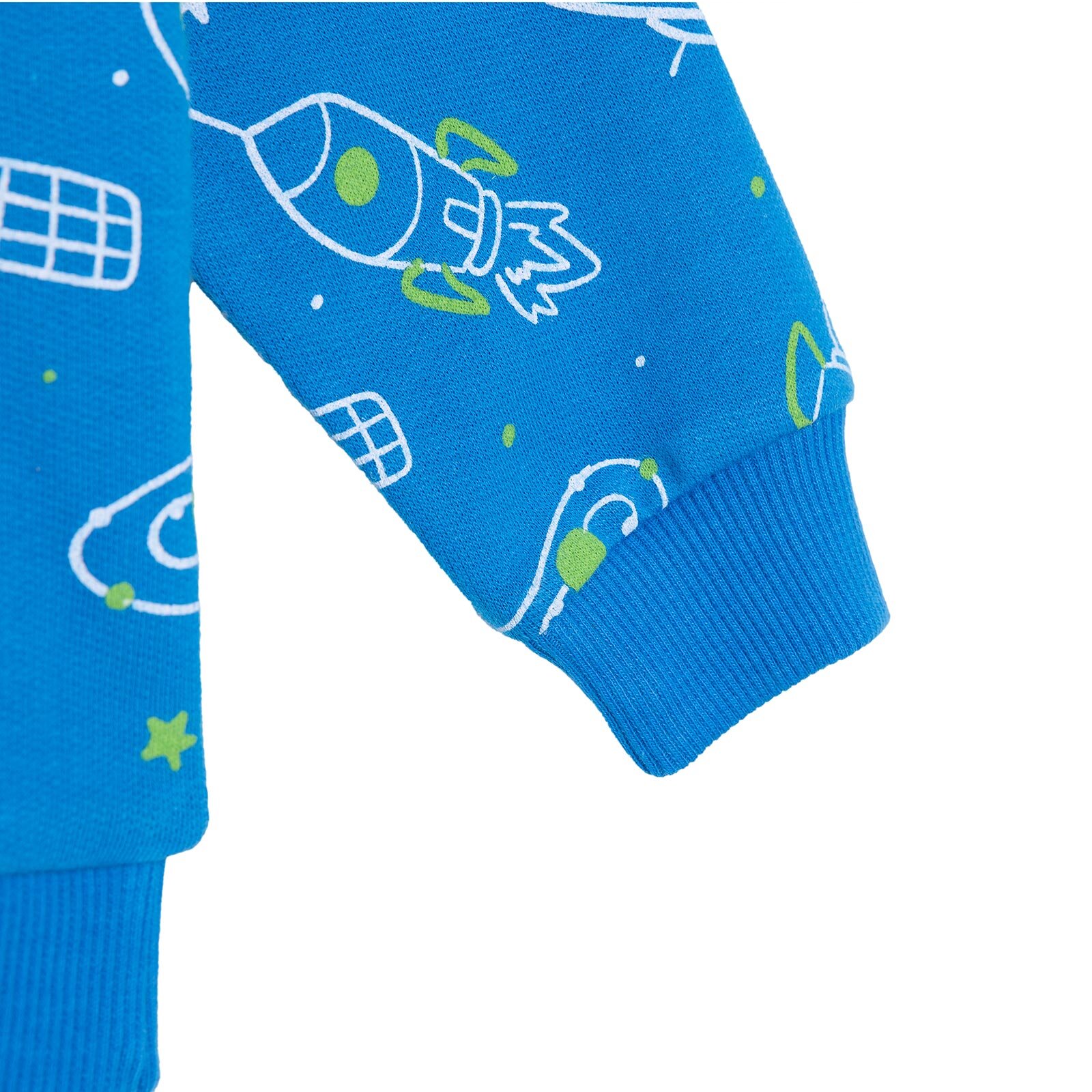 Uzay Baskılı Sweatshirt Erkek Bebek