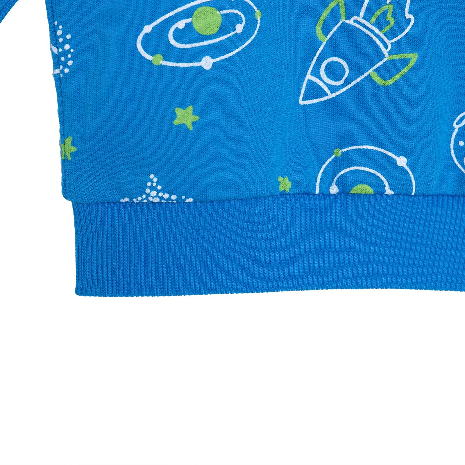 Uzay Baskılı Sweatshirt Erkek Bebek