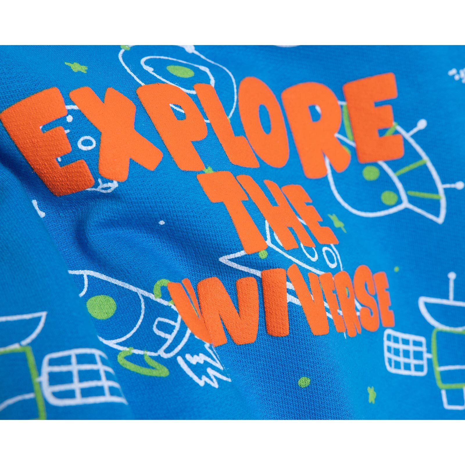 Uzay Baskılı Sweatshirt Erkek Bebek