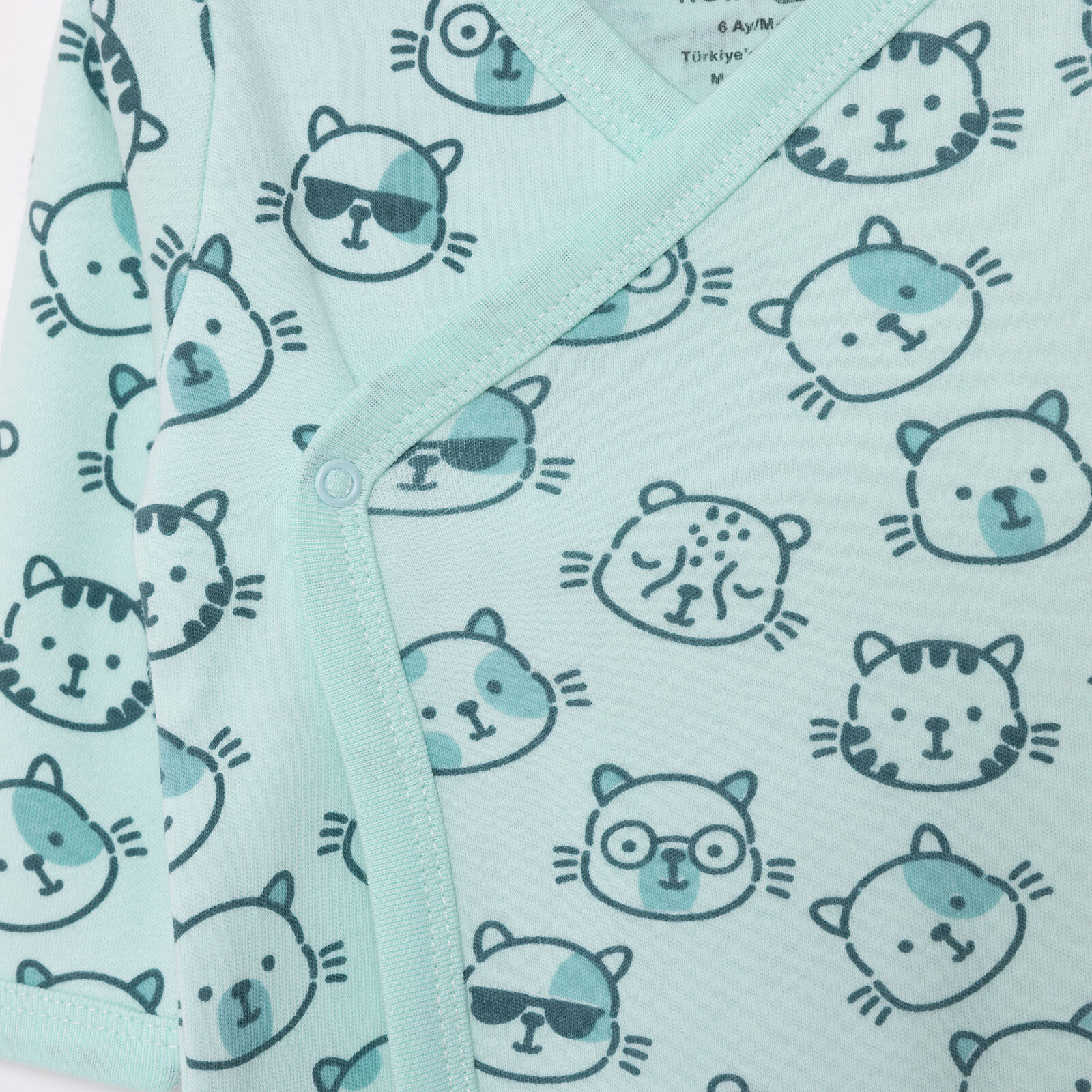 Uzay Baskılı Yenidoğan  Zıbın-Patikli Alt Erkek Bebek