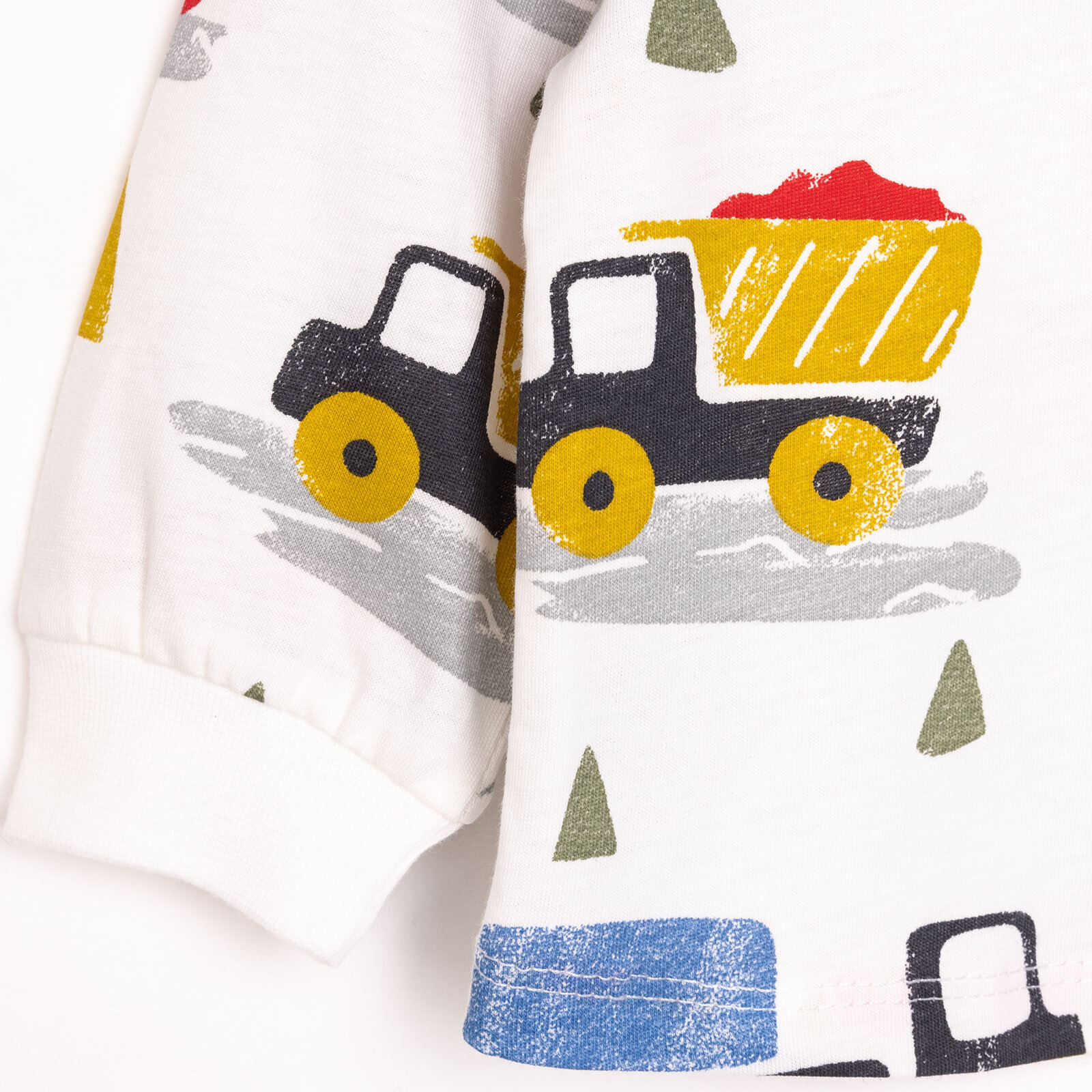 Uzun Kol Kepçe Desenli Bisiklet Yaka Pijama Takımı Uzun Kol Kepçe Desenli Bisiklet Yaka Pijama Takımı