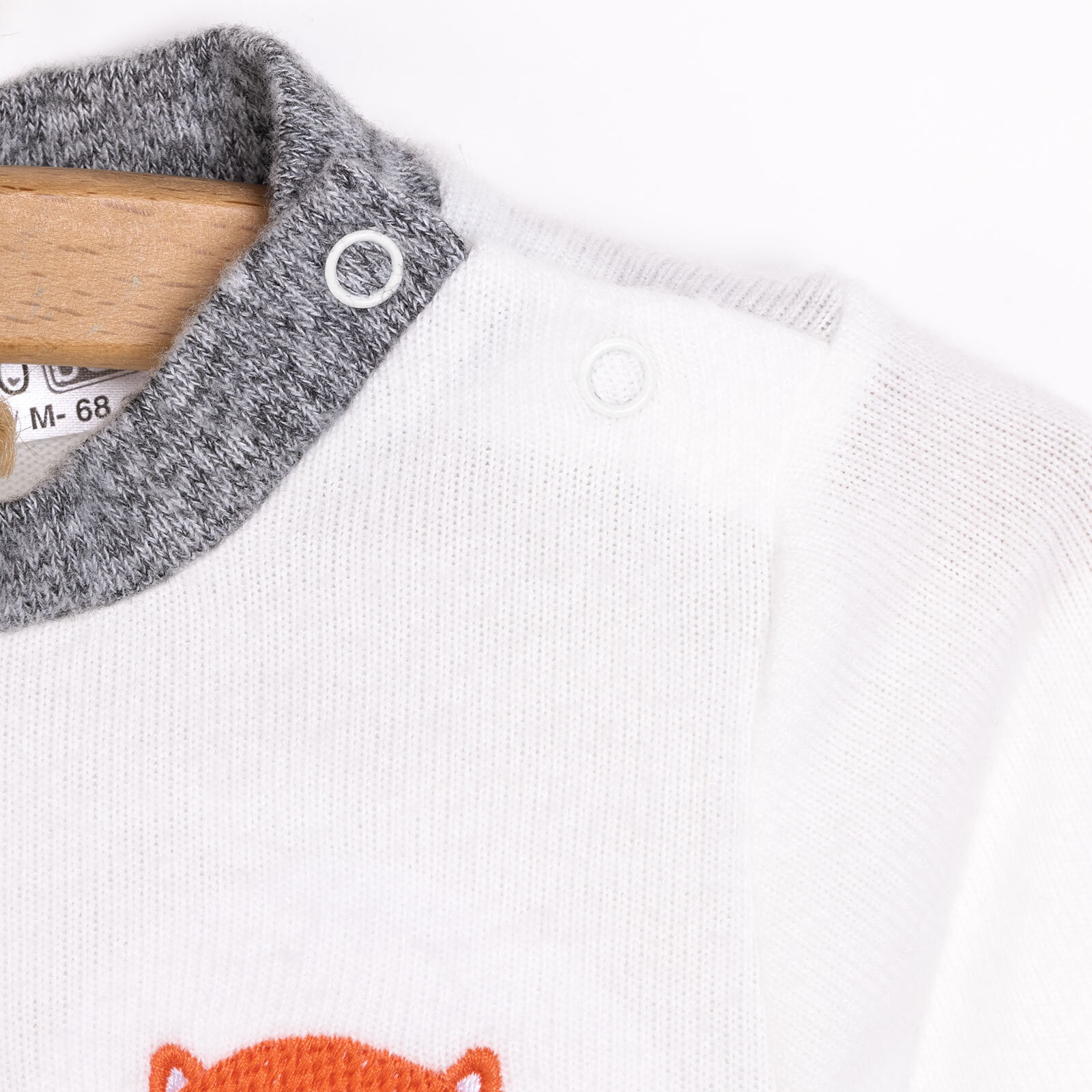 Erkek Bebek Pijama Takım Fırçalı Süprem Çıtçıtlı Bisiklet Yaka Uzun Kol Ekru Erkek Bebek Pijama Takım Fırçalı Süprem Çıtçıtlı Bisiklet Yaka Uzun Kol Ekru