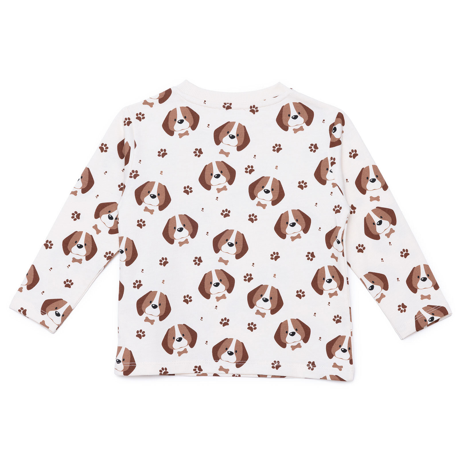 Uzun Kol Tshirt Happy Animals Bisiklet Yaka