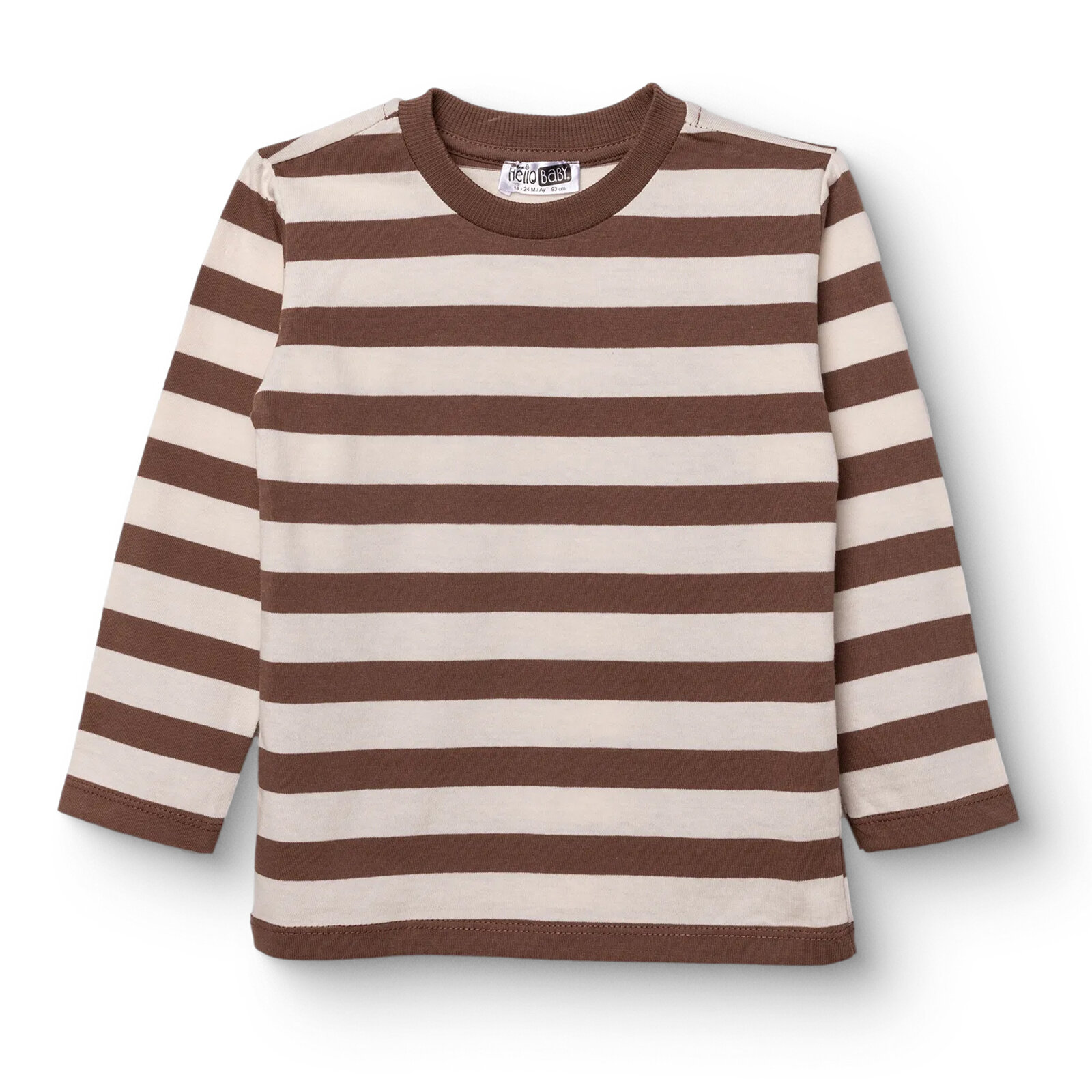 Erkek Bebek Woodland 1 Uzun Kol Tshirt Süprem Bisiklet Yaka Uzun Kol