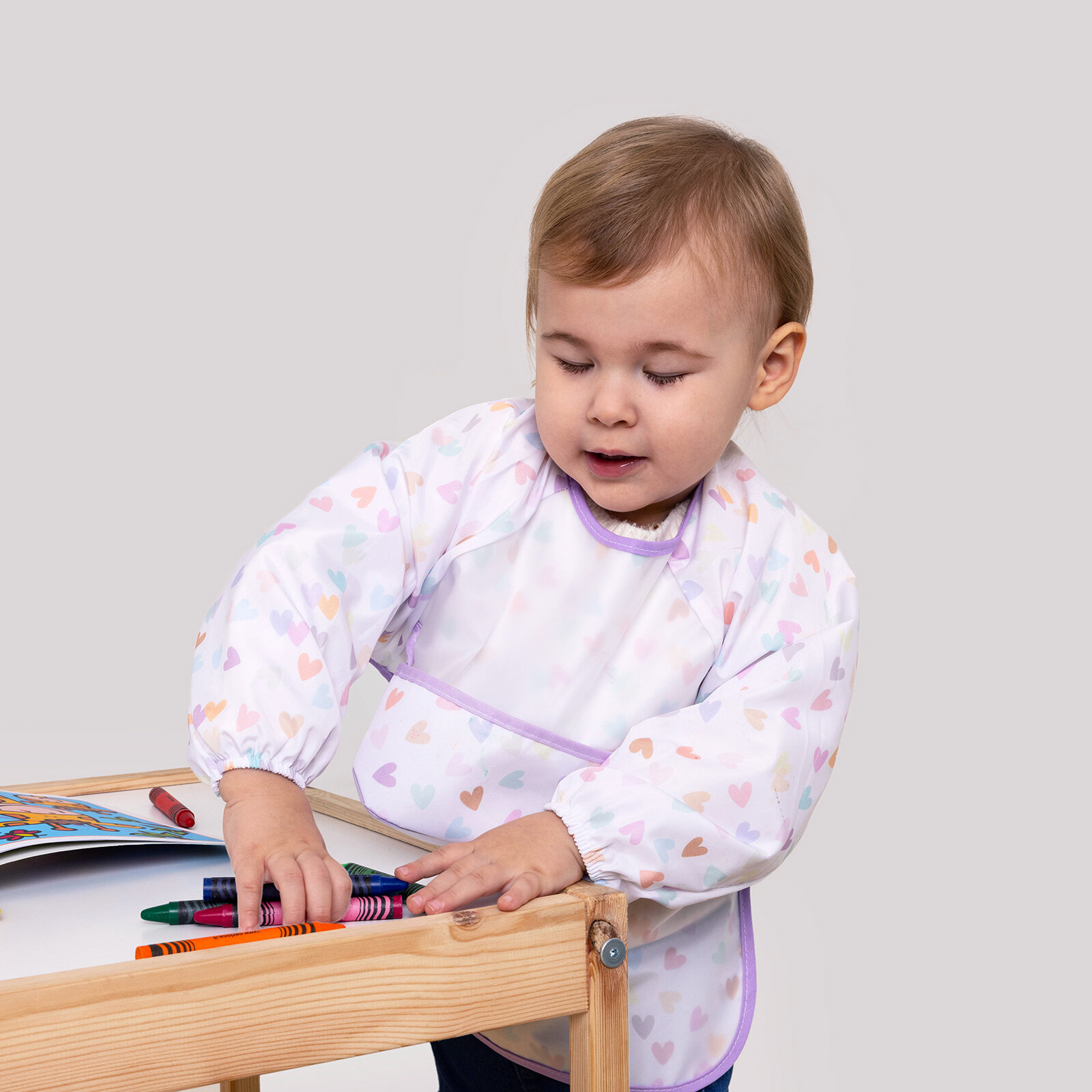 Uzun Kollu Bebek Faaliyet Önlük - Lovely