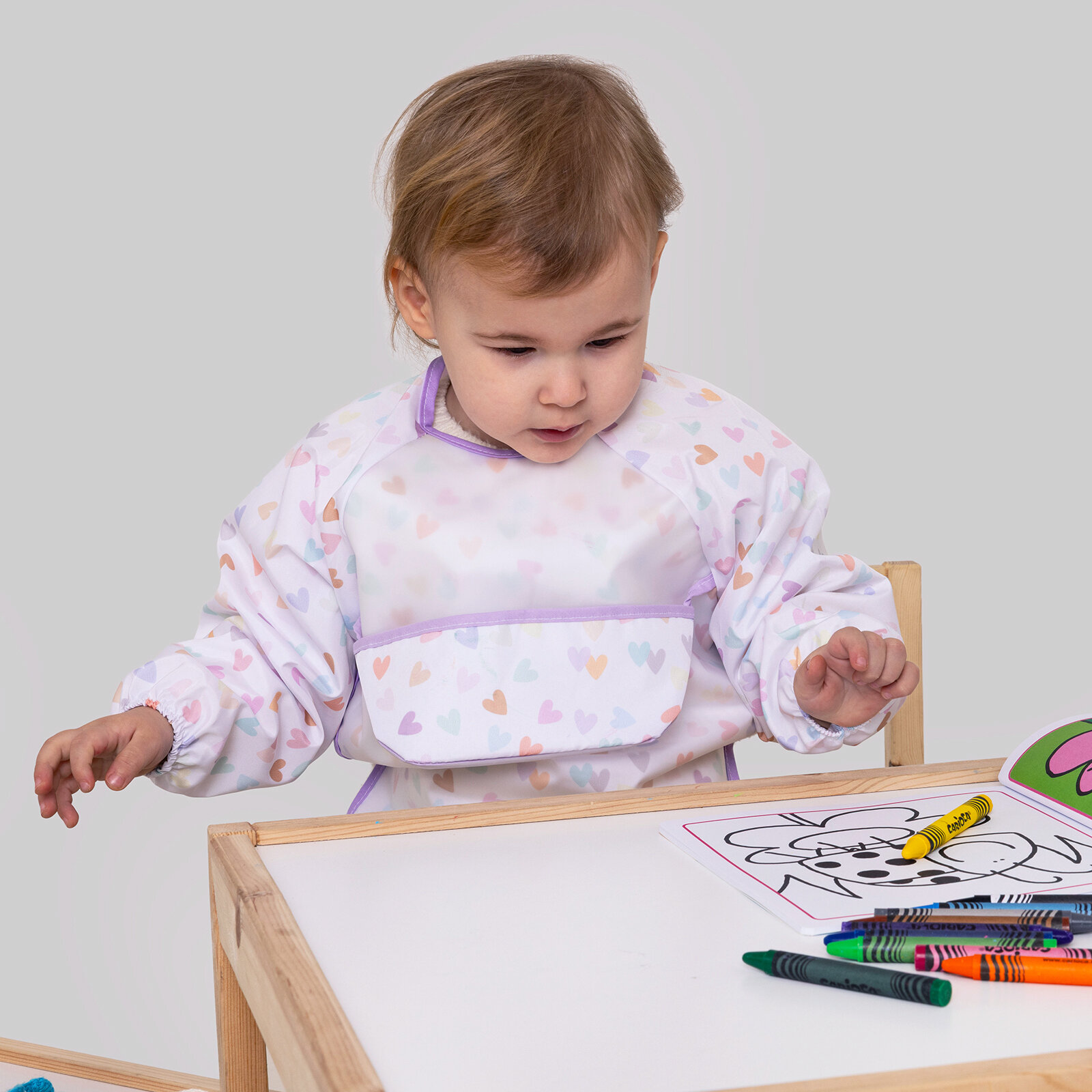 Uzun Kollu Bebek Faaliyet Önlük - Lovely