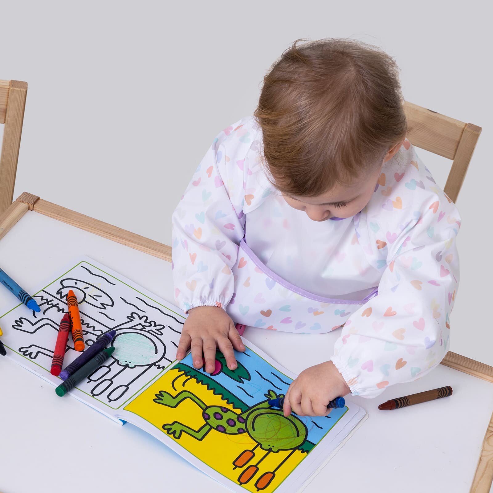 Uzun Kollu Bebek Faaliyet Önlük - Lovely