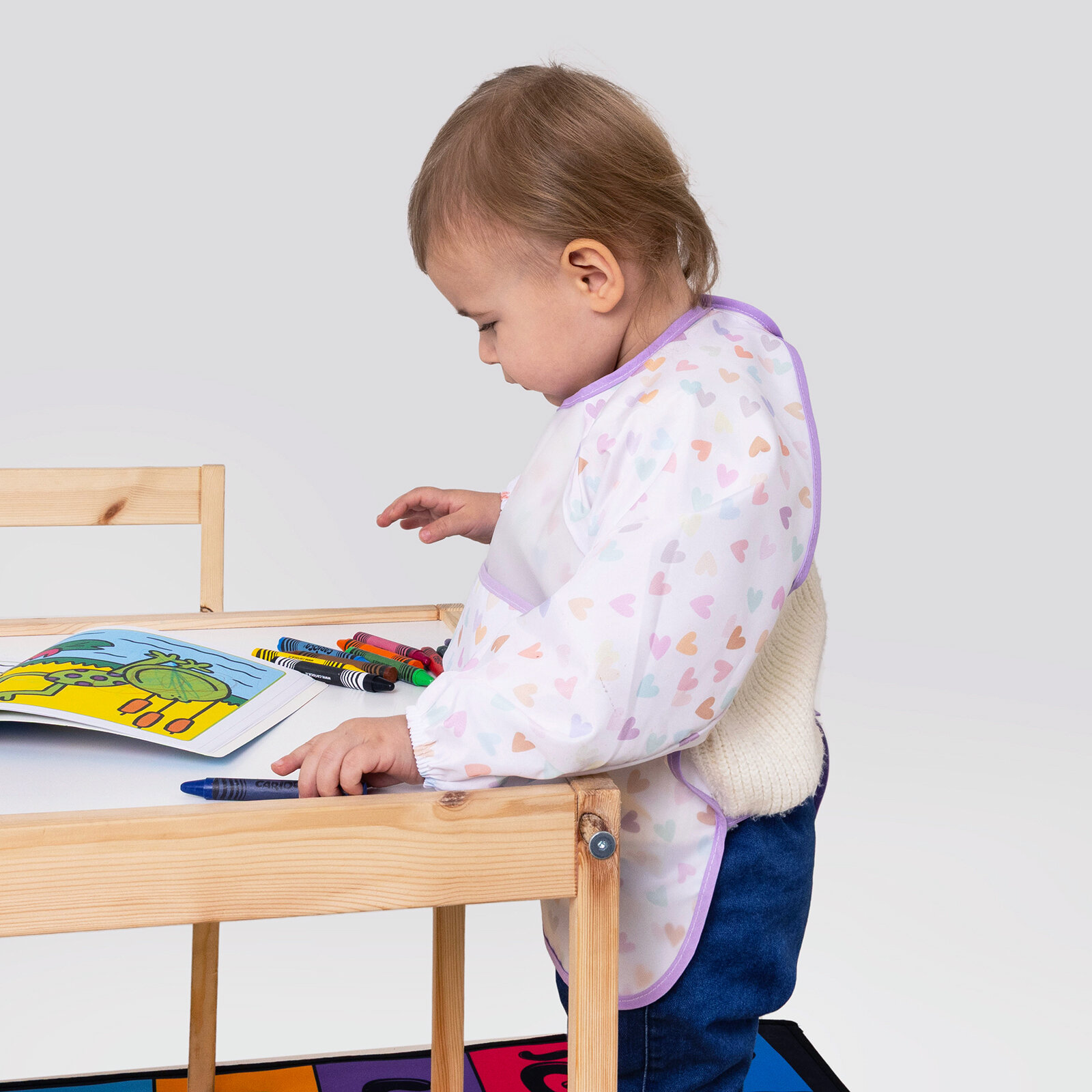 Uzun Kollu Bebek Faaliyet Önlük - Lovely