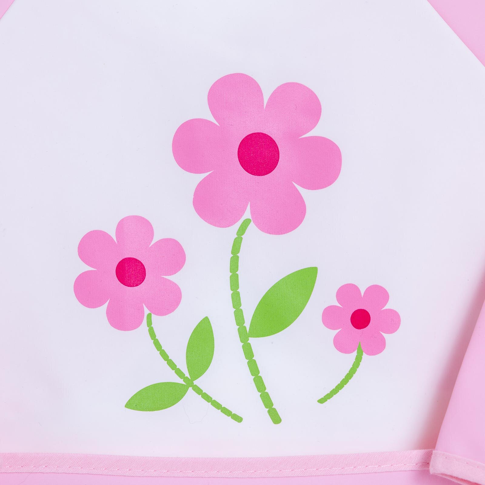 Uzun Kollu Poli Mama Önlük - Çiçek