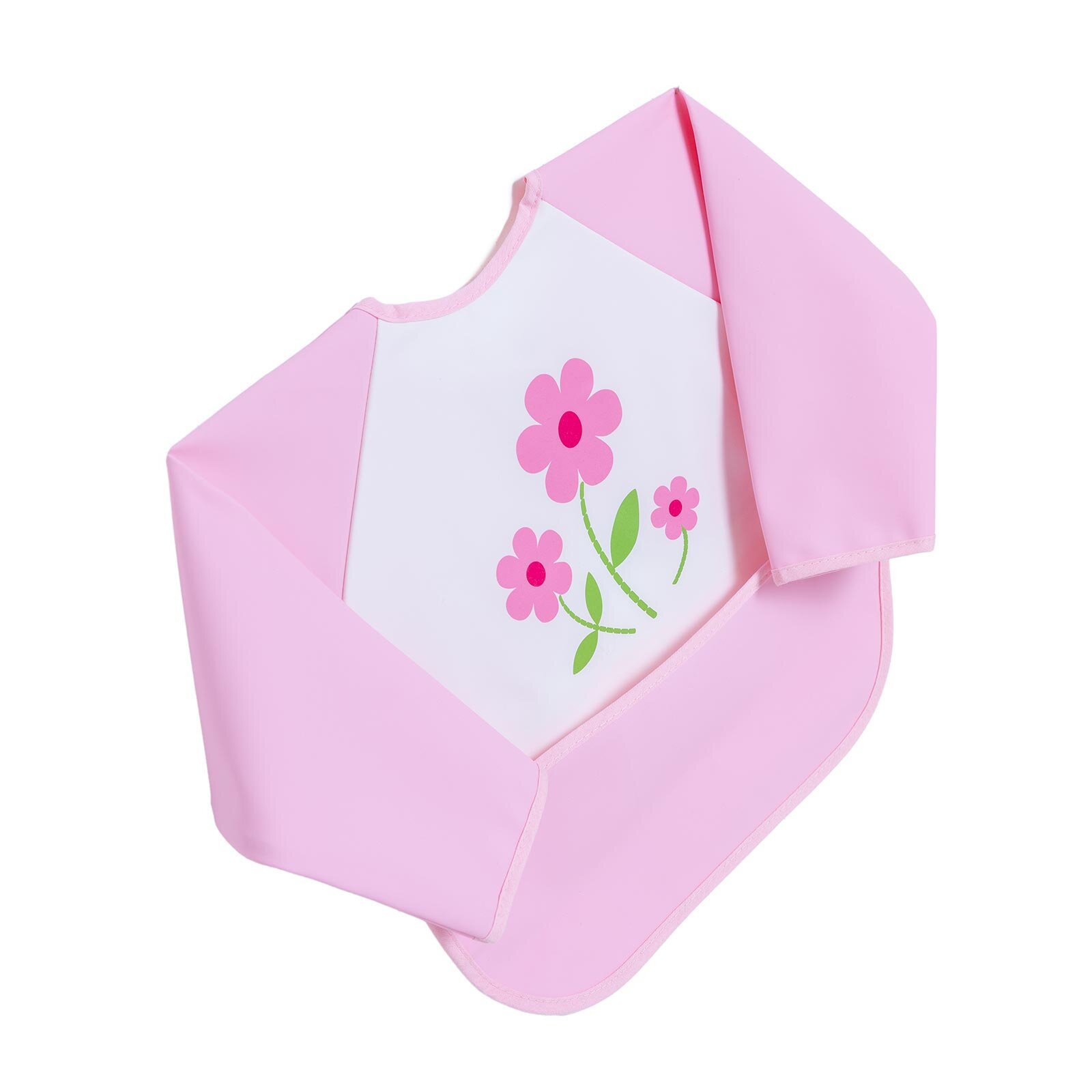 Uzun Kollu Poli Mama Önlük - Çiçek