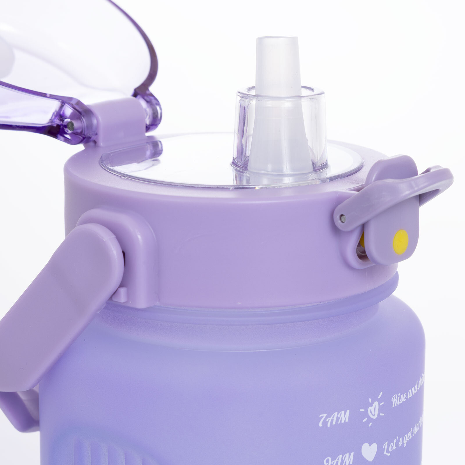 VAGONLİFE 1000 ML SOFT-TOUCH MOTİVASYON SU MATARASI Mor-Mavi