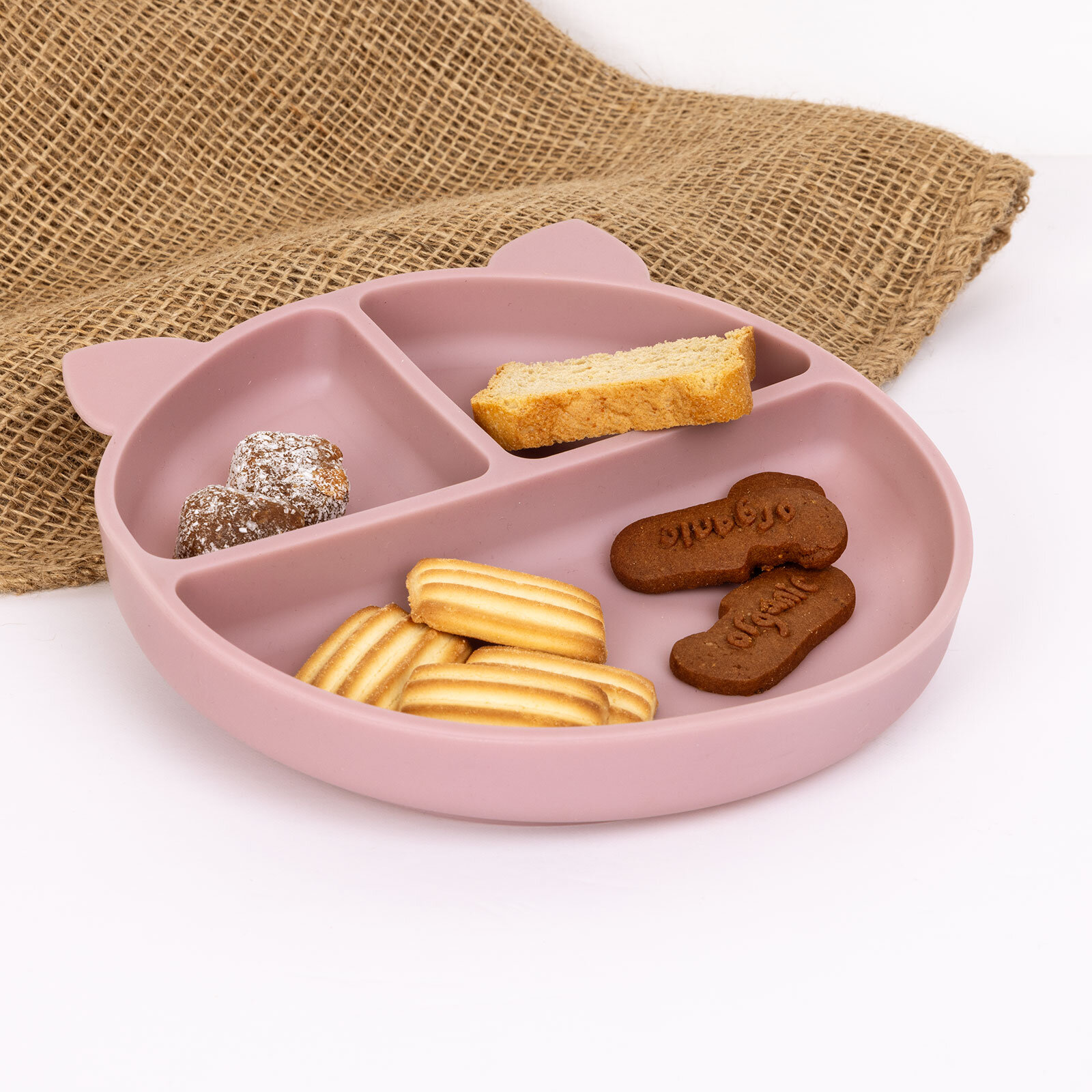 Vakumlu Silikon Mama Tabağı Lila