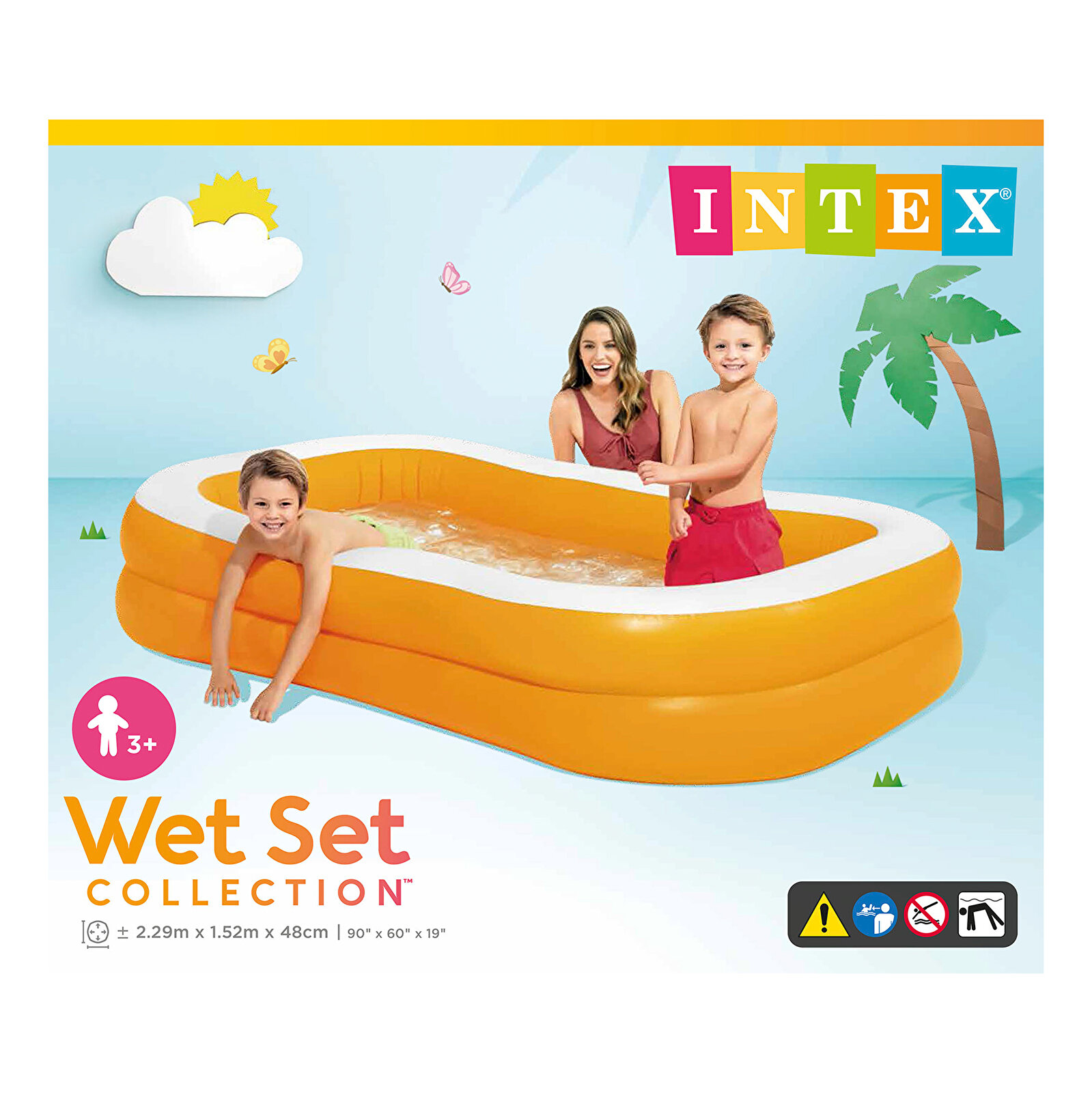 İntex Mandalina Aile Havuzu 229x152x48 cm
