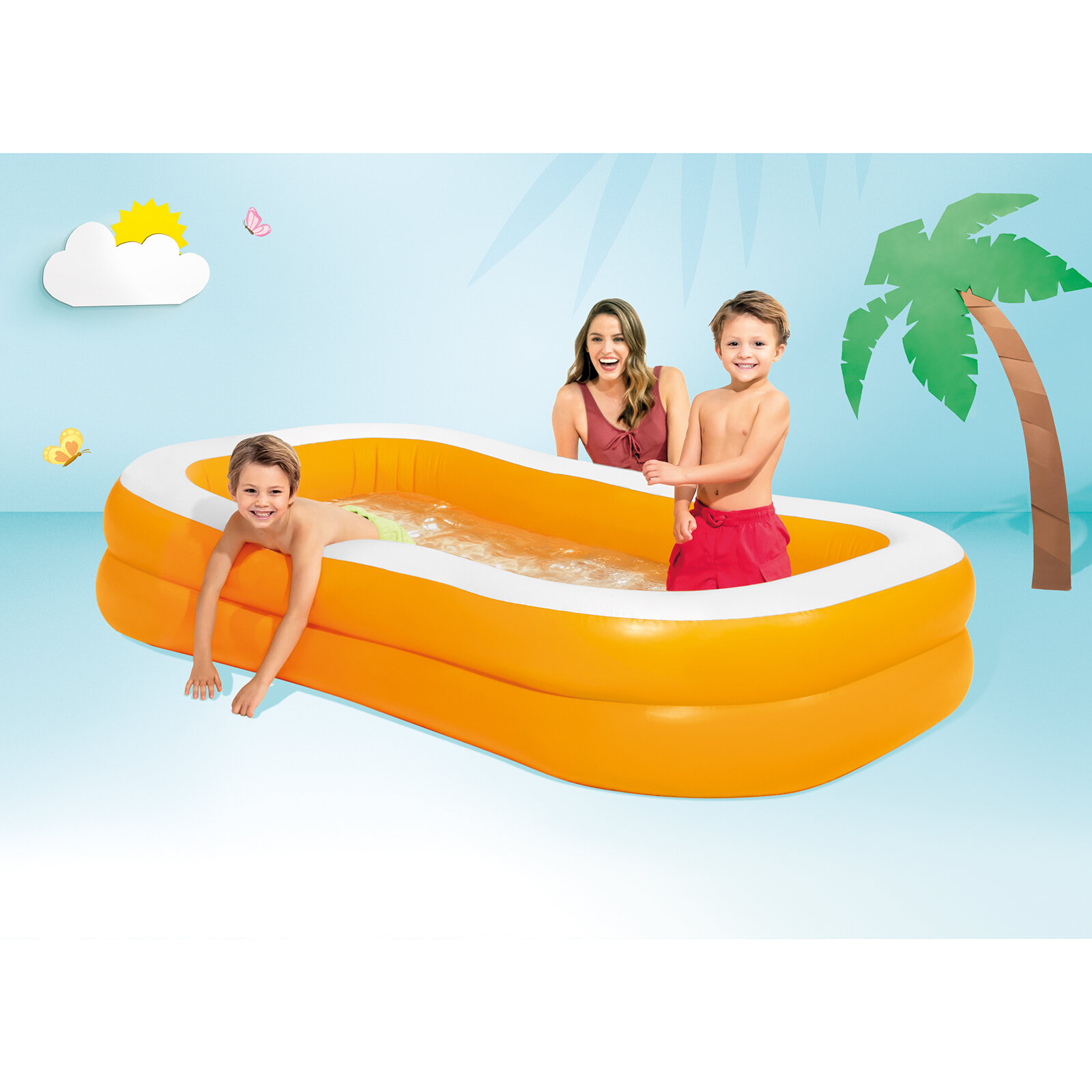 İntex Mandalina Aile Havuzu 229x152x48 cm